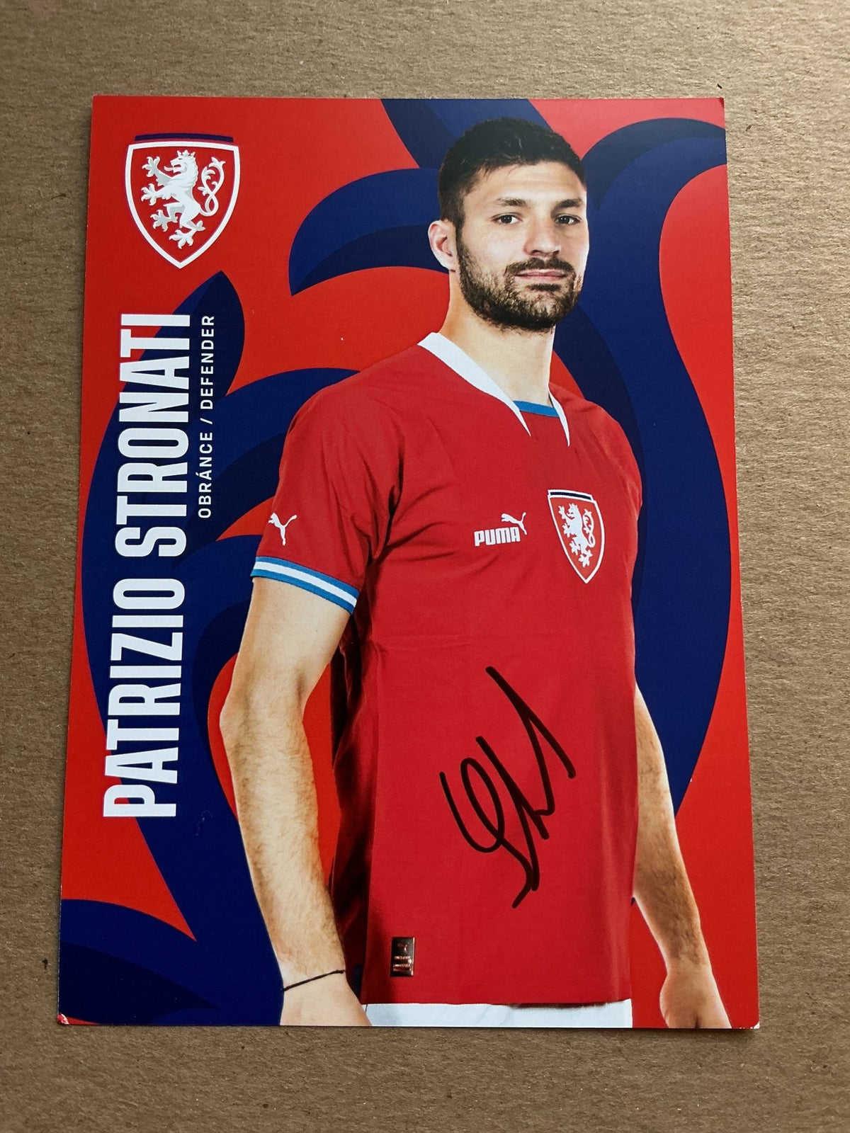 Patrizio Stronati, Czech Republic 🇨🇿 2023 Puskás Akadémia hand signed - Autographs-World