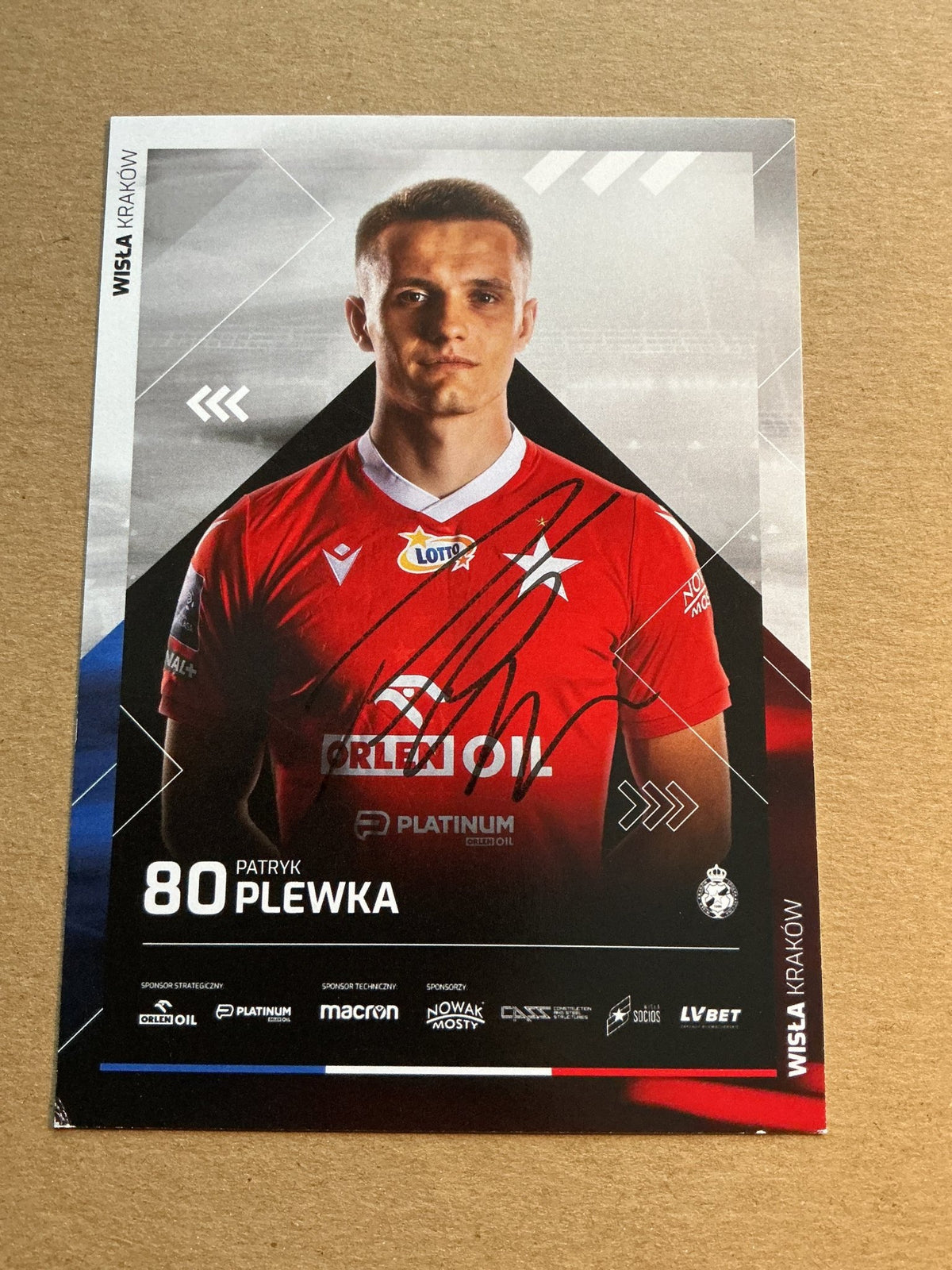 Patryk Plewka, Poland 🇵🇱 Wisła Kraków 2021/22 hand signed - Autographs-World