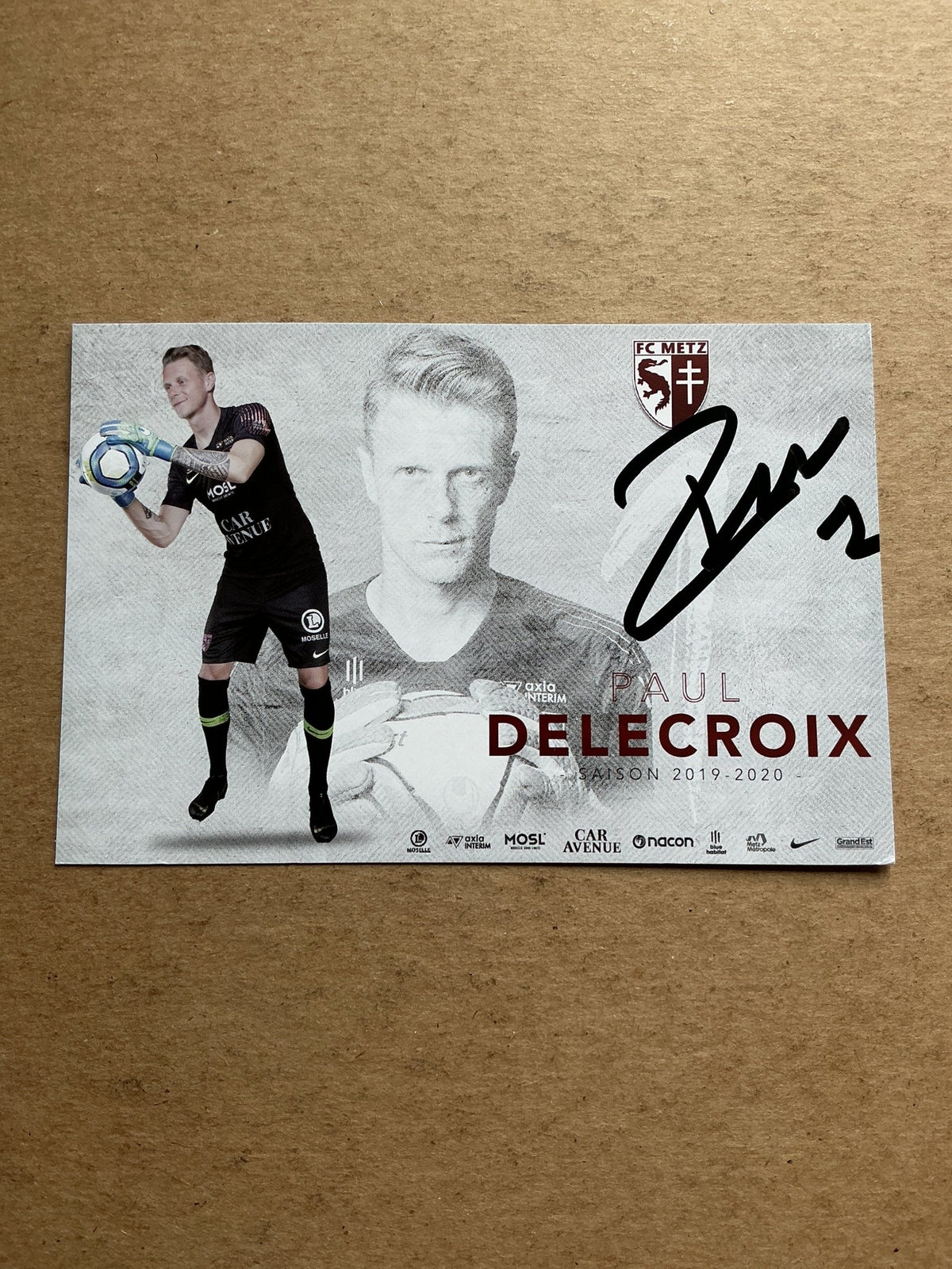 Paul Delecroix, France 🇫🇷 FC Metz 2019/20 hand signed - Autographs-World