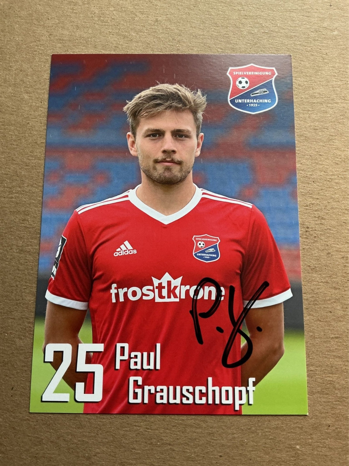 Paul Grauschopf, Germany 🇩🇪 SpVgg Unterhaching 2019/20 hand signed - Autographs-World