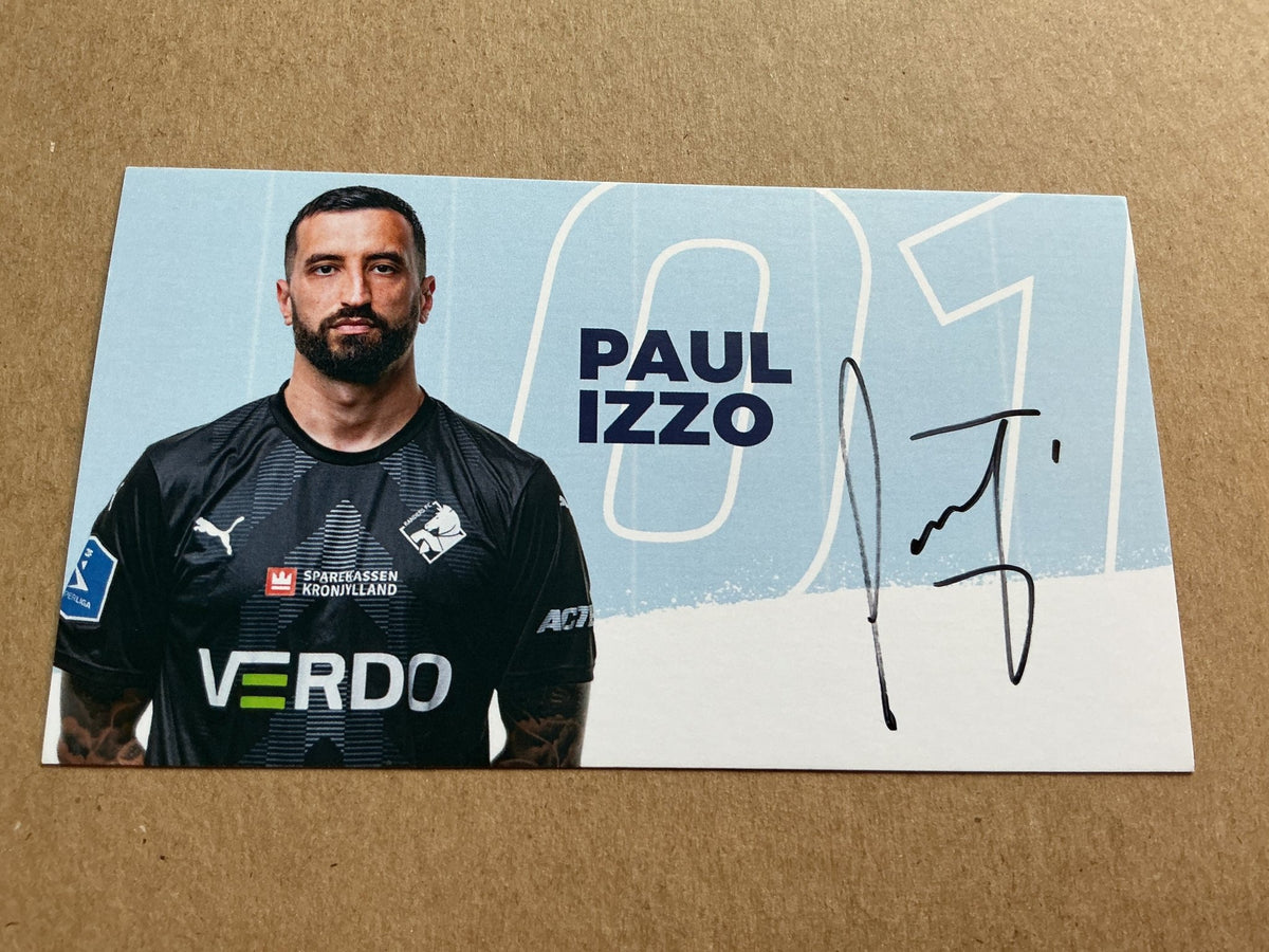 Paul Izzo, Australia 🇦🇺 Randers FC 2024/25 hand signed - Autographs-World