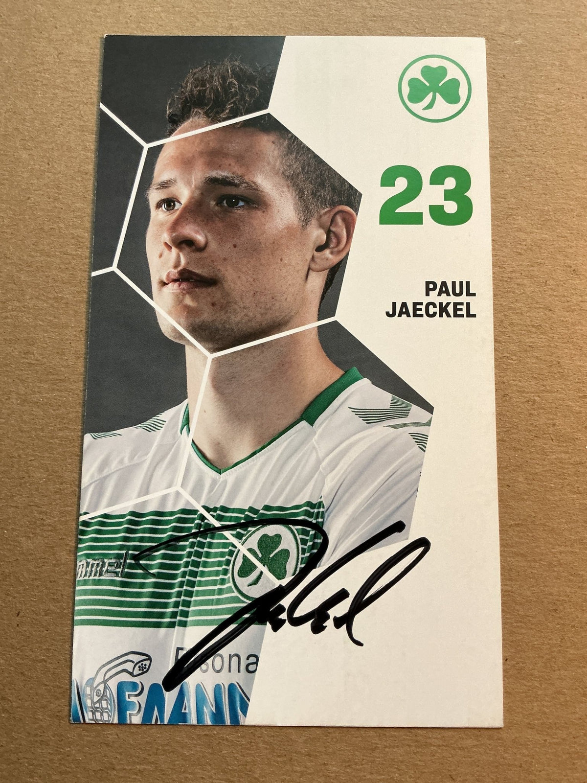 Paul Jaeckel, Germany 🇩🇪 SpVgg Greuther Fürth 2019/20 hand signed - Autographs-World
