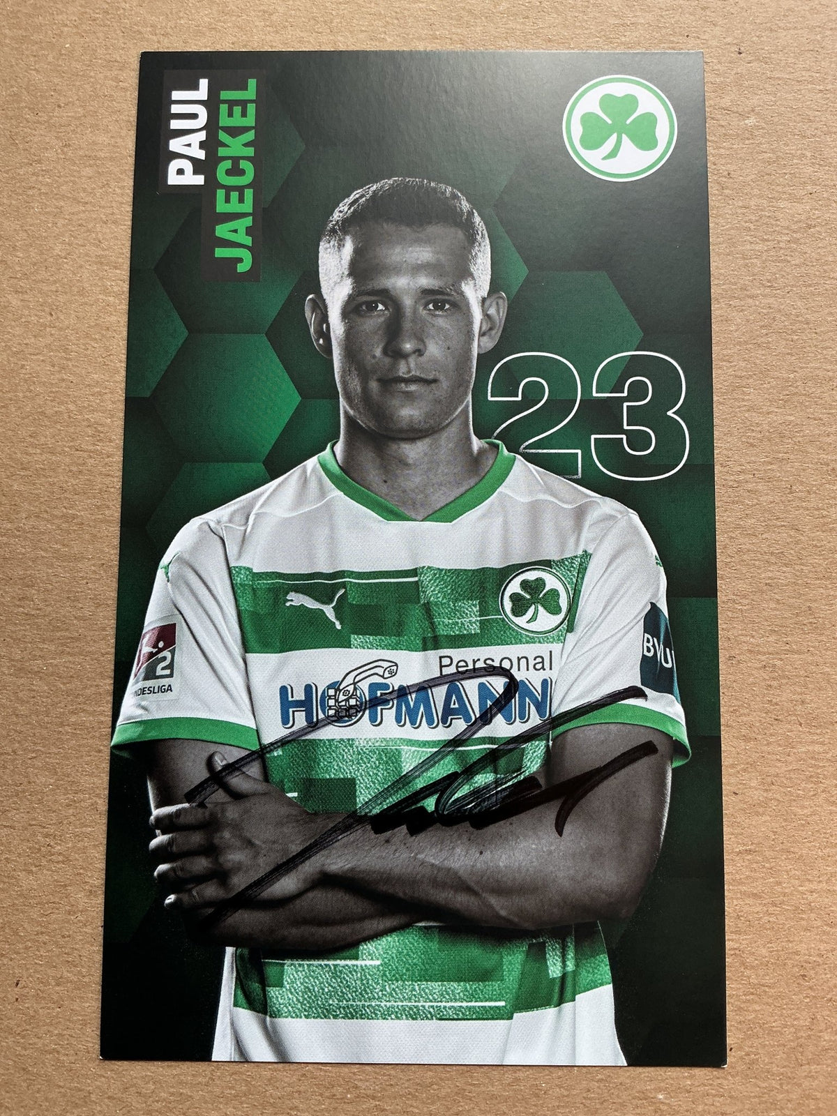 Paul Jaeckel, Germany 🇩🇪 SpVgg Greuther Fürth 2020/21 hand signed - Autographs-World