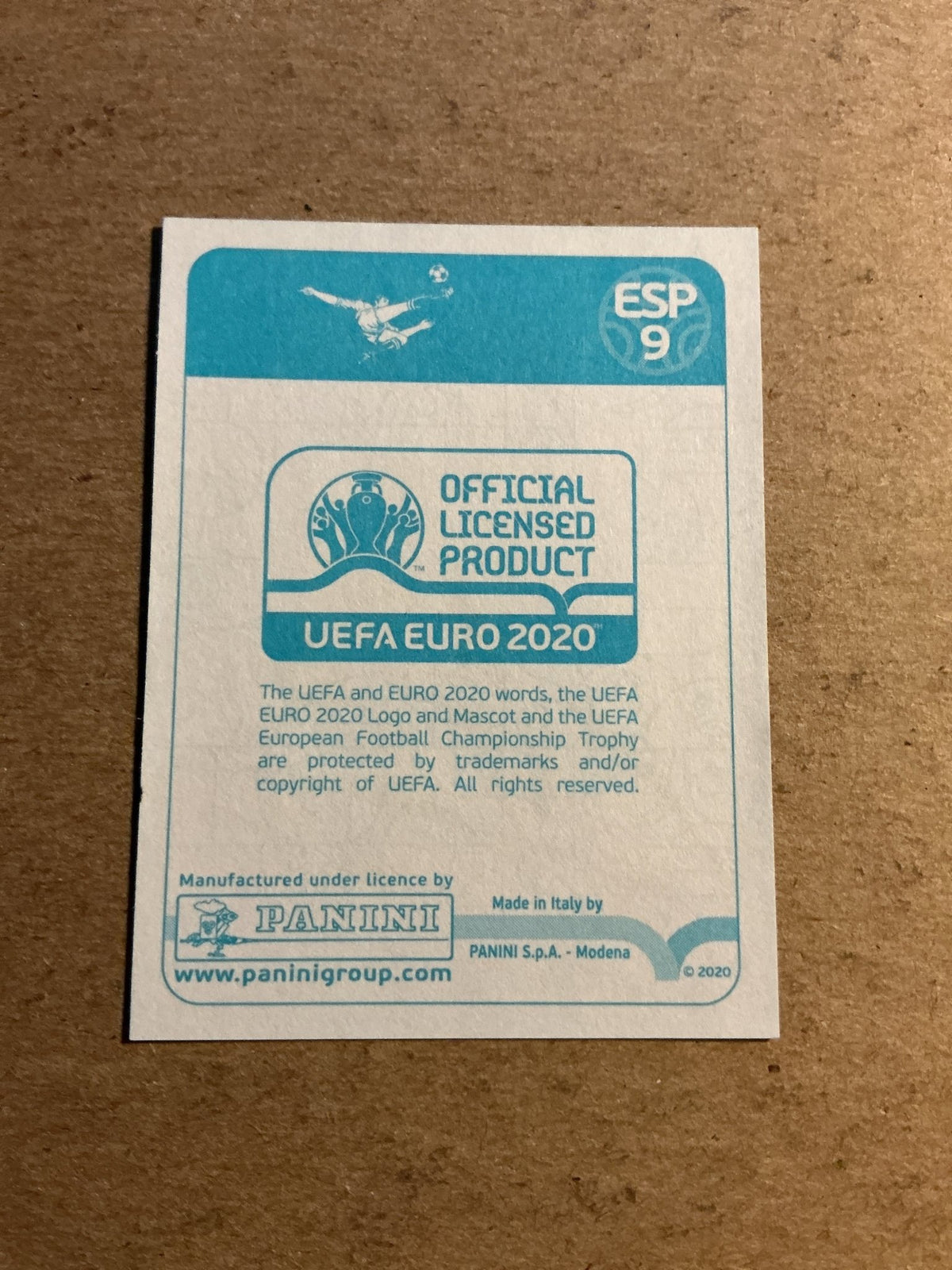 Paul Lopez, Spain 🇪🇸 UEFA Euro 2020 Panini hand signed - Autographs-World