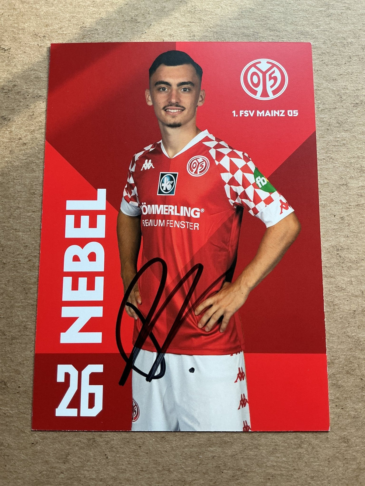 Paul Nebel, Germany 🇩🇪 FSV Mainz 05 2020/21 hand signed - Autographs-World