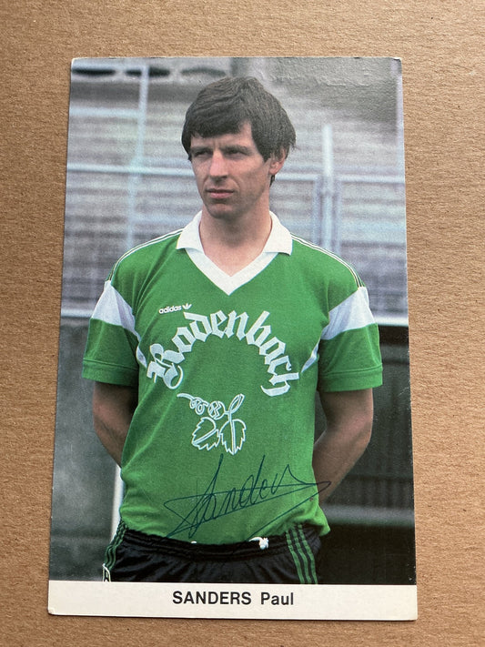 Paul Sanders, Belgium 🇧🇪 Cercle Brugge 1982/83 hand signed - Autographs-World