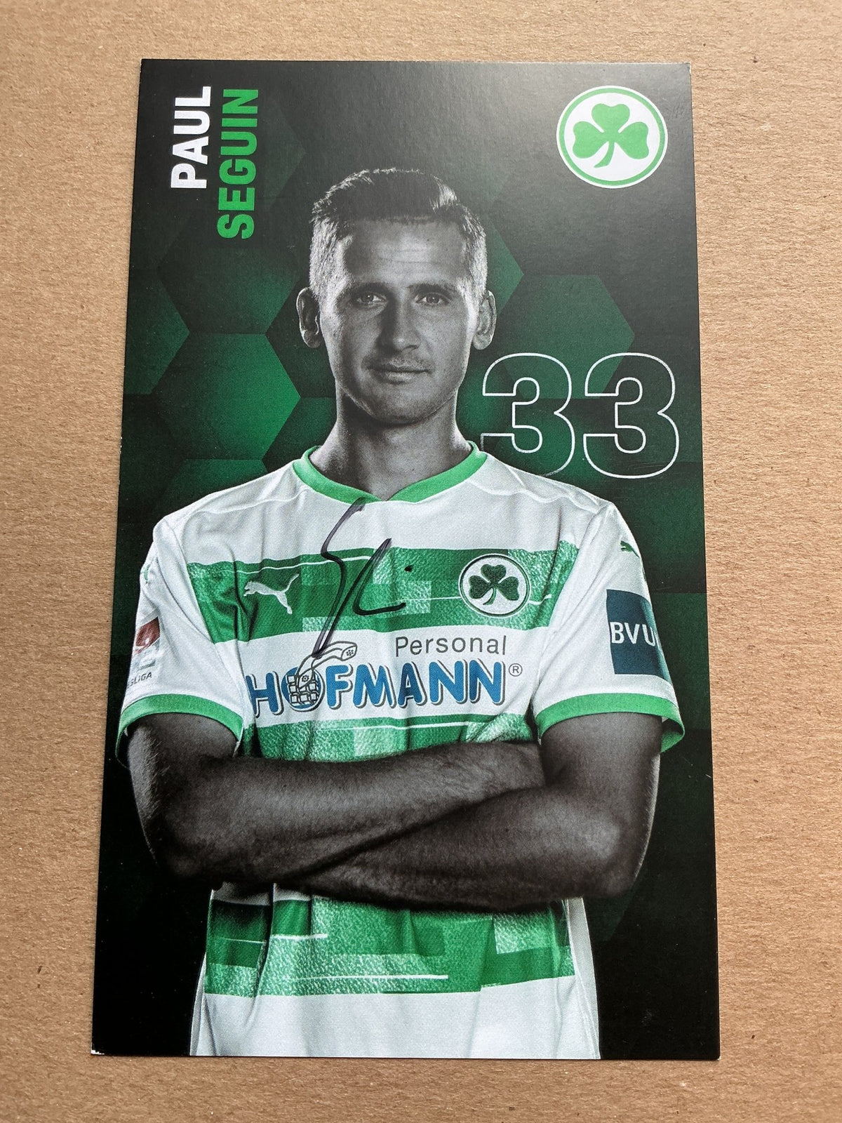 Paul Seguin, Germany 🇩🇪 SpVgg Greuther Fürth 2020/21 hand signed - Autographs-World