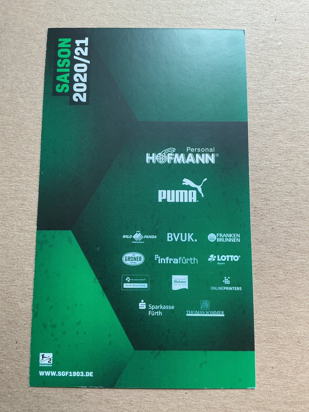 Paul Seguin, Germany 🇩🇪 SpVgg Greuther Fürth 2020/21 hand signed - Autographs-World