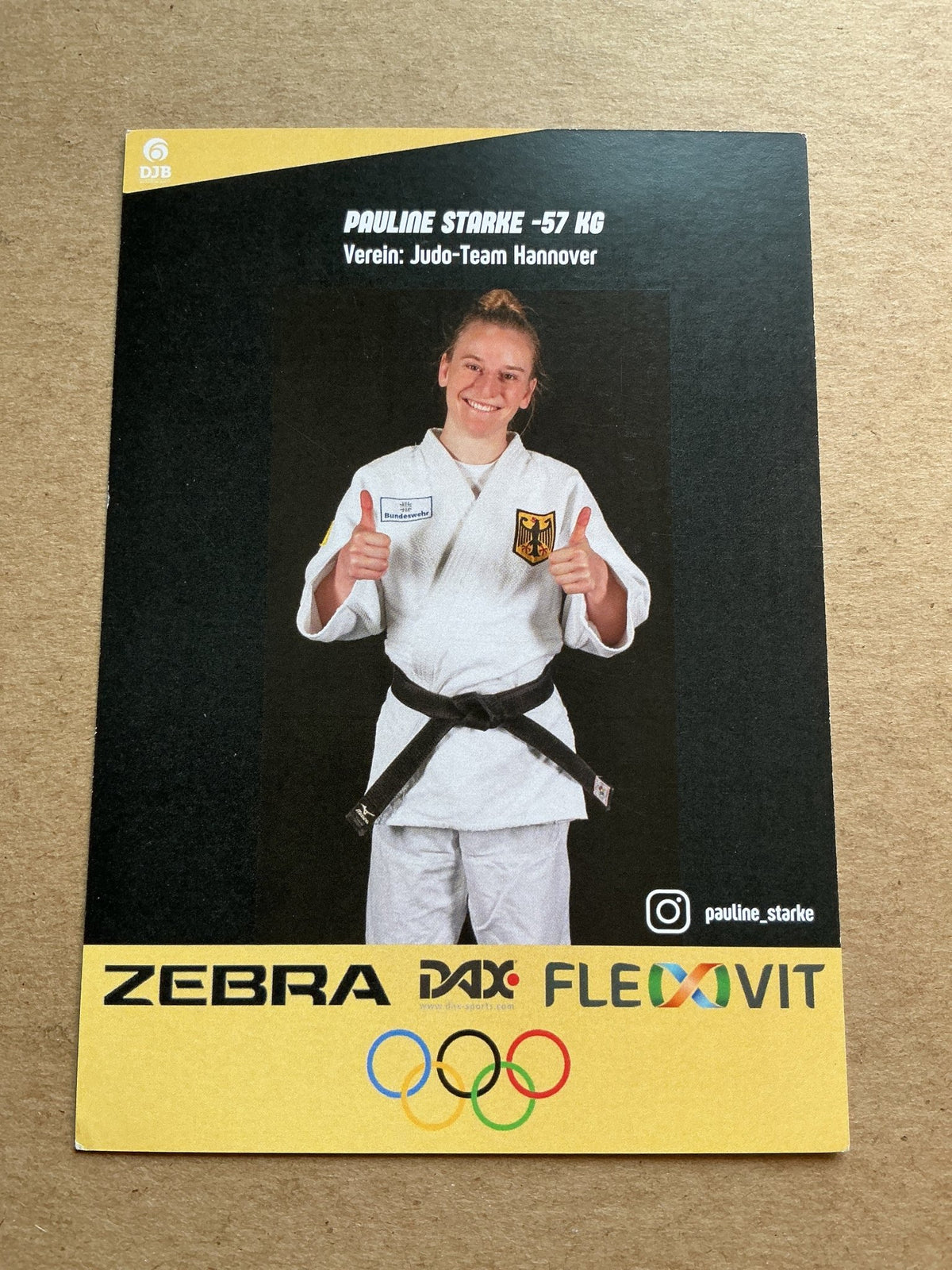 Pauline Starke, Germany 🇩🇪 Judo Summer Olympics 2024 hand signed - Autographs-World