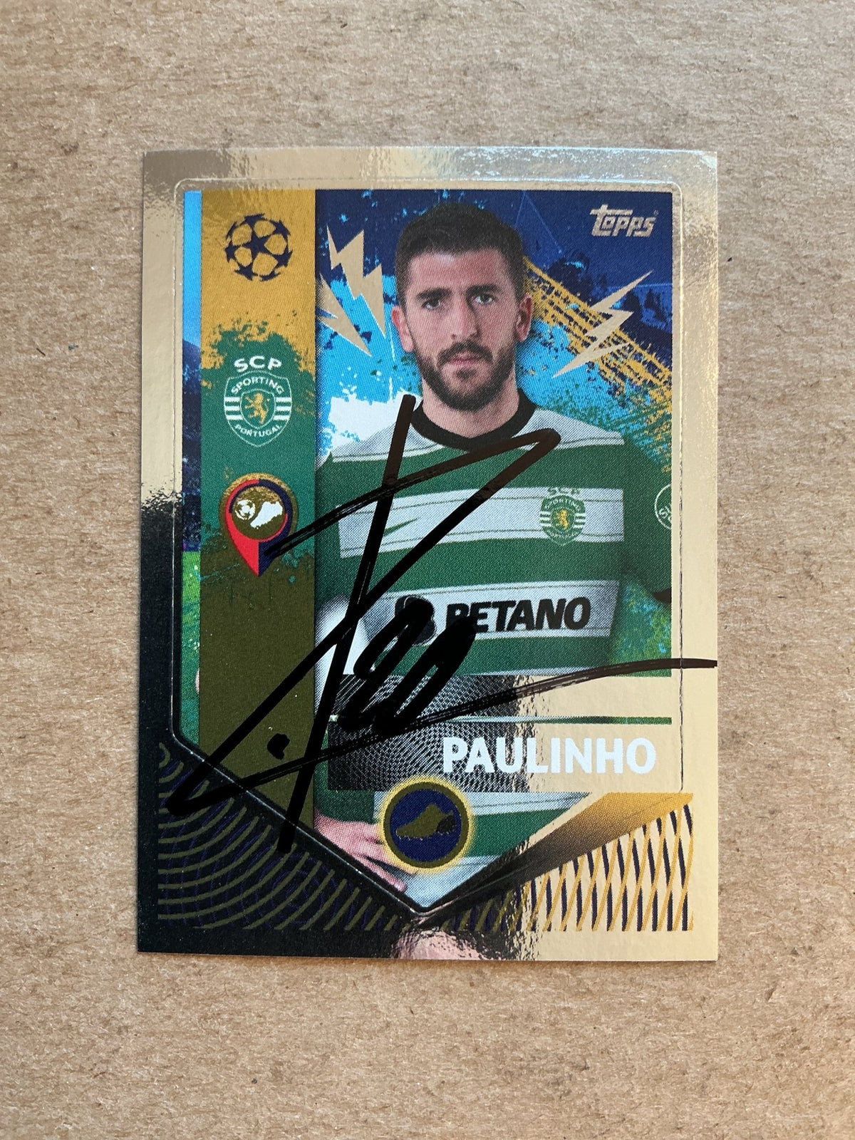 Paulinho, Portugal 🇵🇹 Sporting CP 2022/23 Topps hand signed - Autographs-World