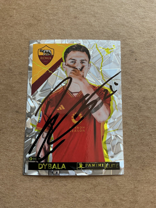 Paulo Dybala, Argentina 🇦🇷 AS Roma 2023/24 Panini hand signed - Autographs-World