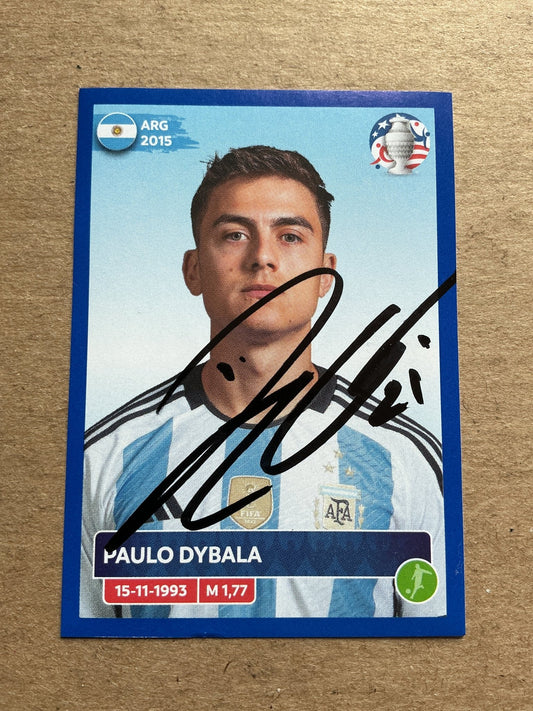 Paulo Dybala, Argentina 🇦🇷 Copa America 2024 Panini hand signed - Autographs-World