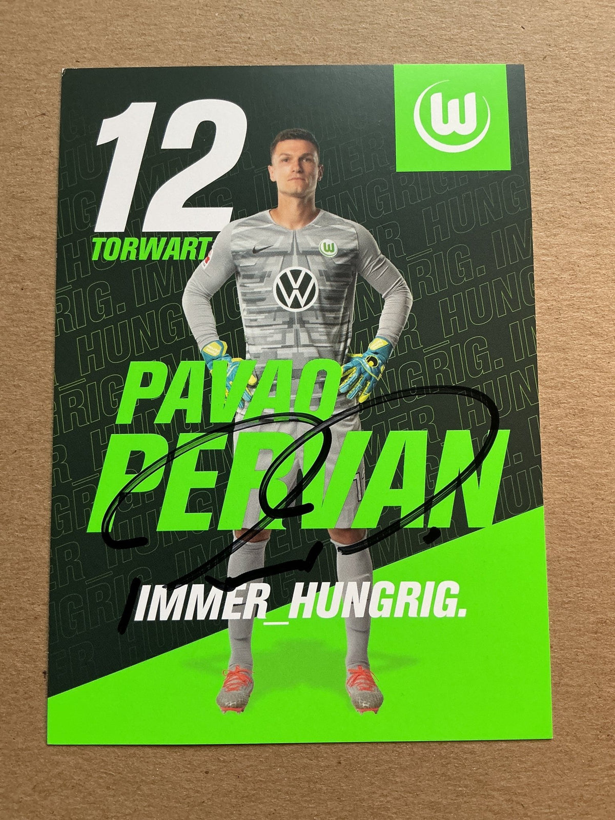 Pavao Pervan, Austria 🇦🇹 VfL Wolfsburg 2019/20 hand signed - Autographs-World