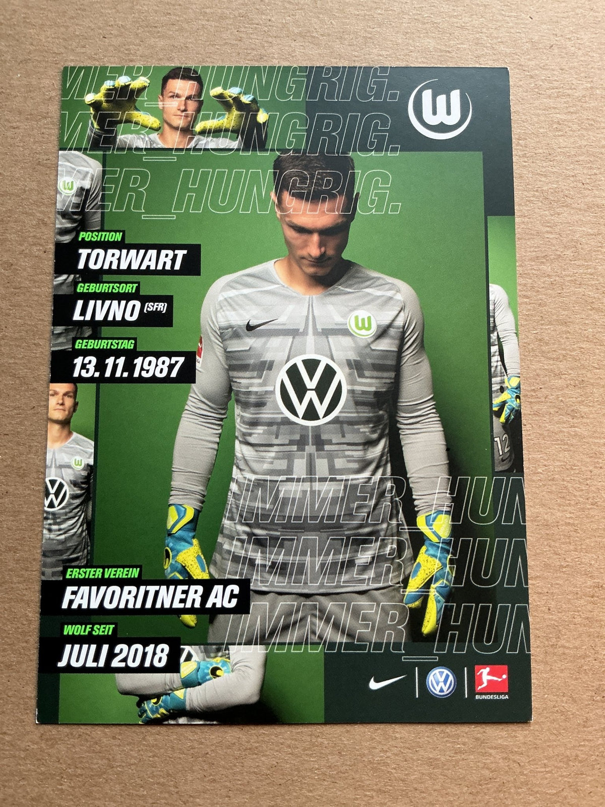 Pavao Pervan, Austria 🇦🇹 VfL Wolfsburg 2019/20 hand signed - Autographs-World
