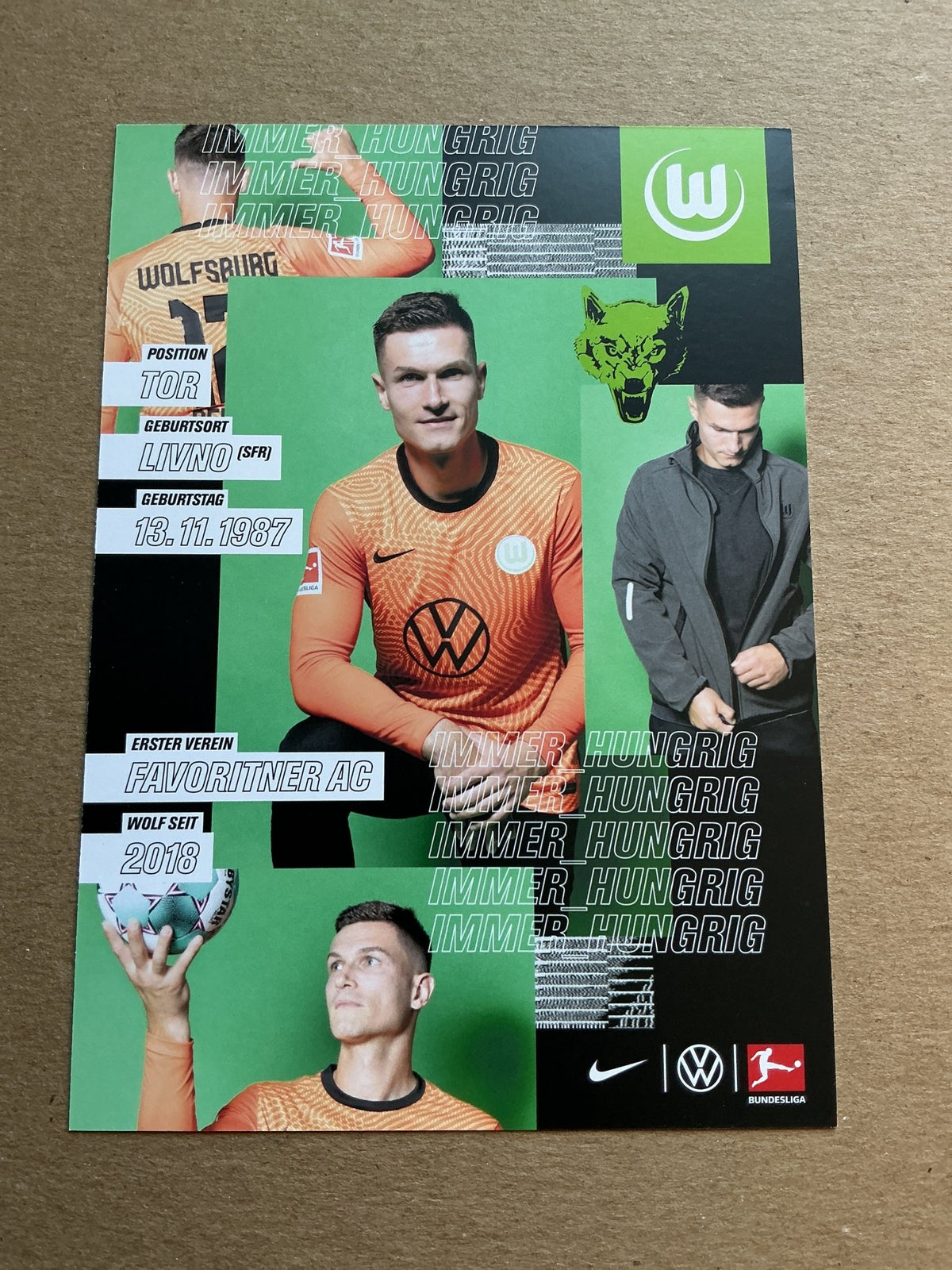 Pavao Pervan, Austria 🇦🇹 VfL Wolfsburg 2020/21 hand signed - Autographs-World