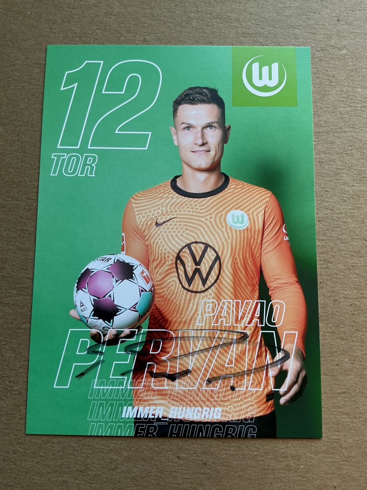 Pavao Pervan, Austria 🇦🇹 VfL Wolfsburg 2020/21 hand signed - Autographs-World