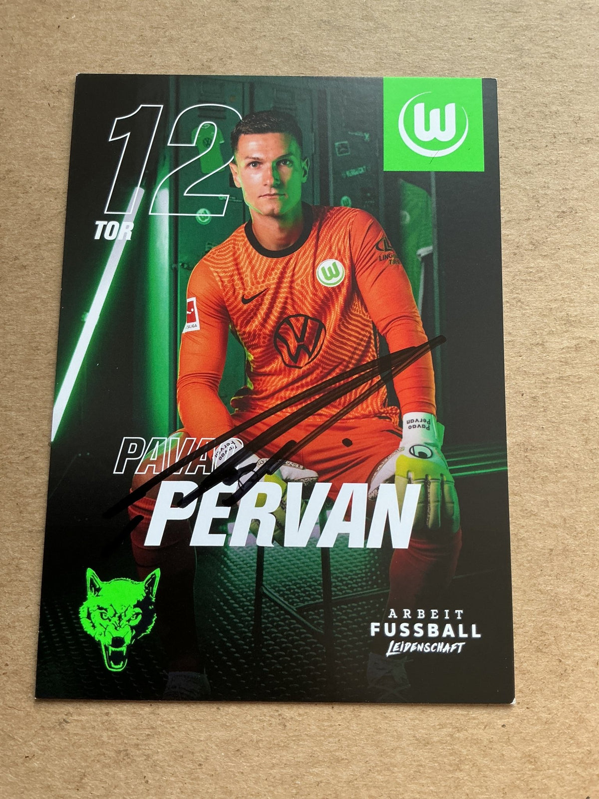 Pavao Pervan, Austria 🇦🇹 VfL Wolfsburg 2021/22 hand signed - Autographs-World