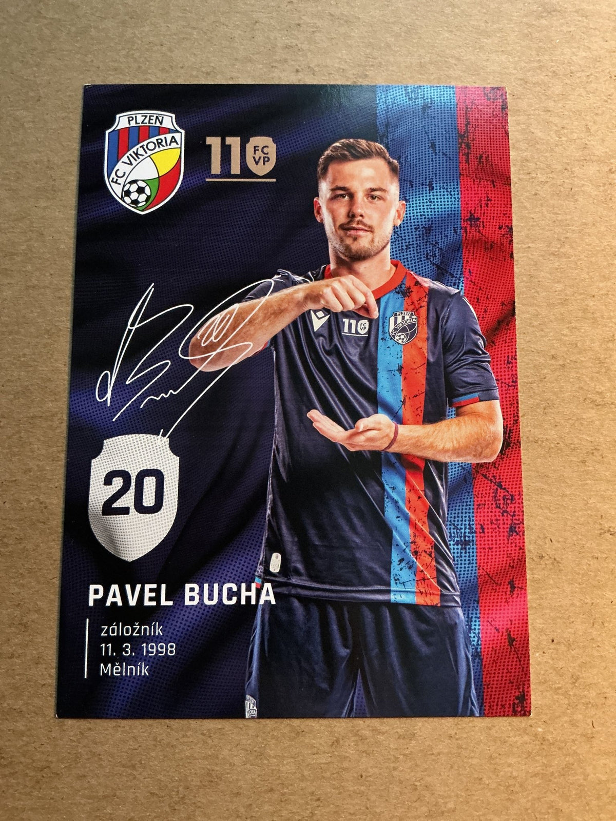 Pavel Bucha, Czech Republic 🇨🇿 FC Viktoria Plzeň 2021/22 hand signed - Autographs-World