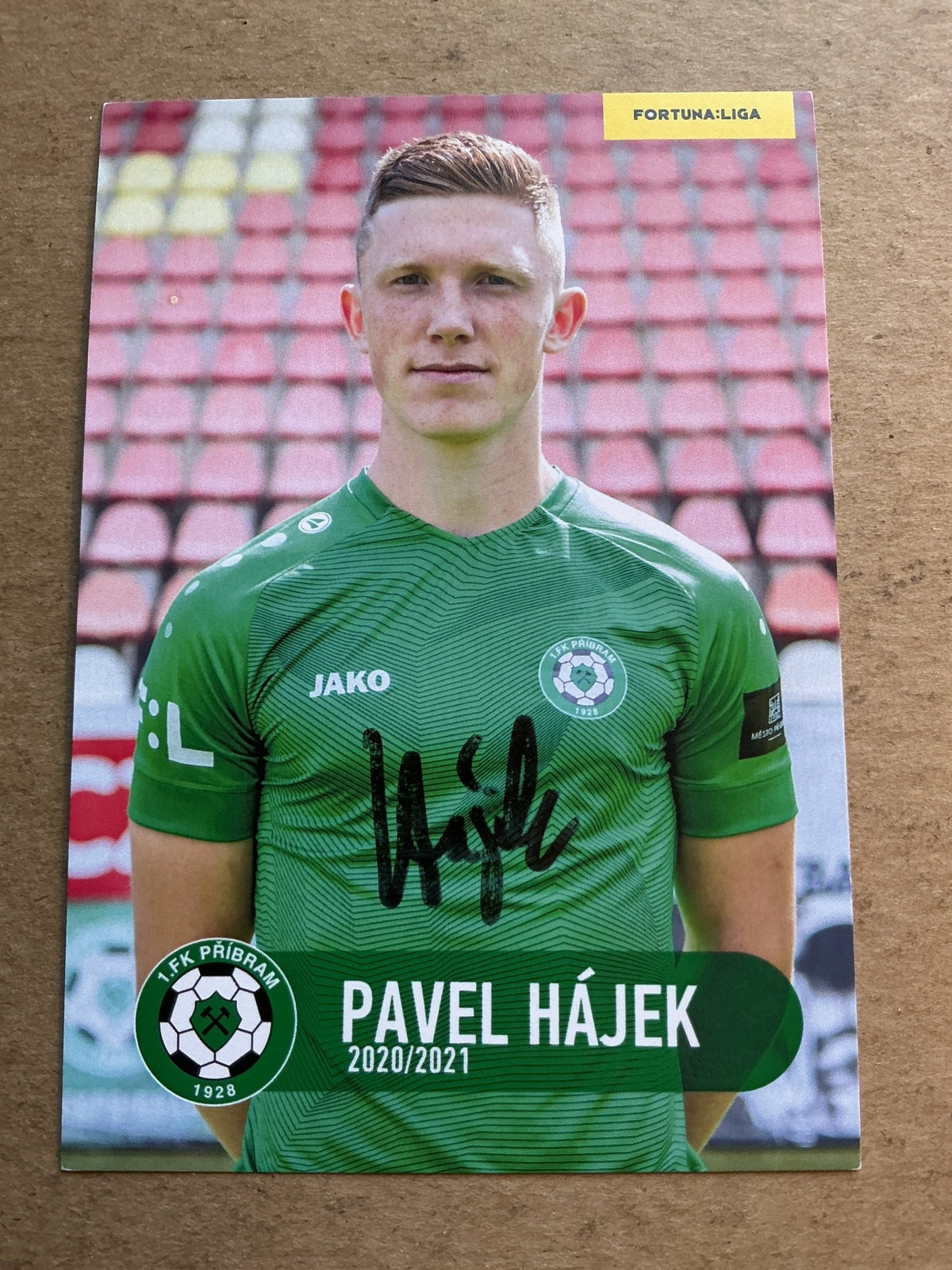Pavel Hájek, Czech Republic 🇨🇿 1.FK Příbram 2020/21 hand signed - Autographs-World