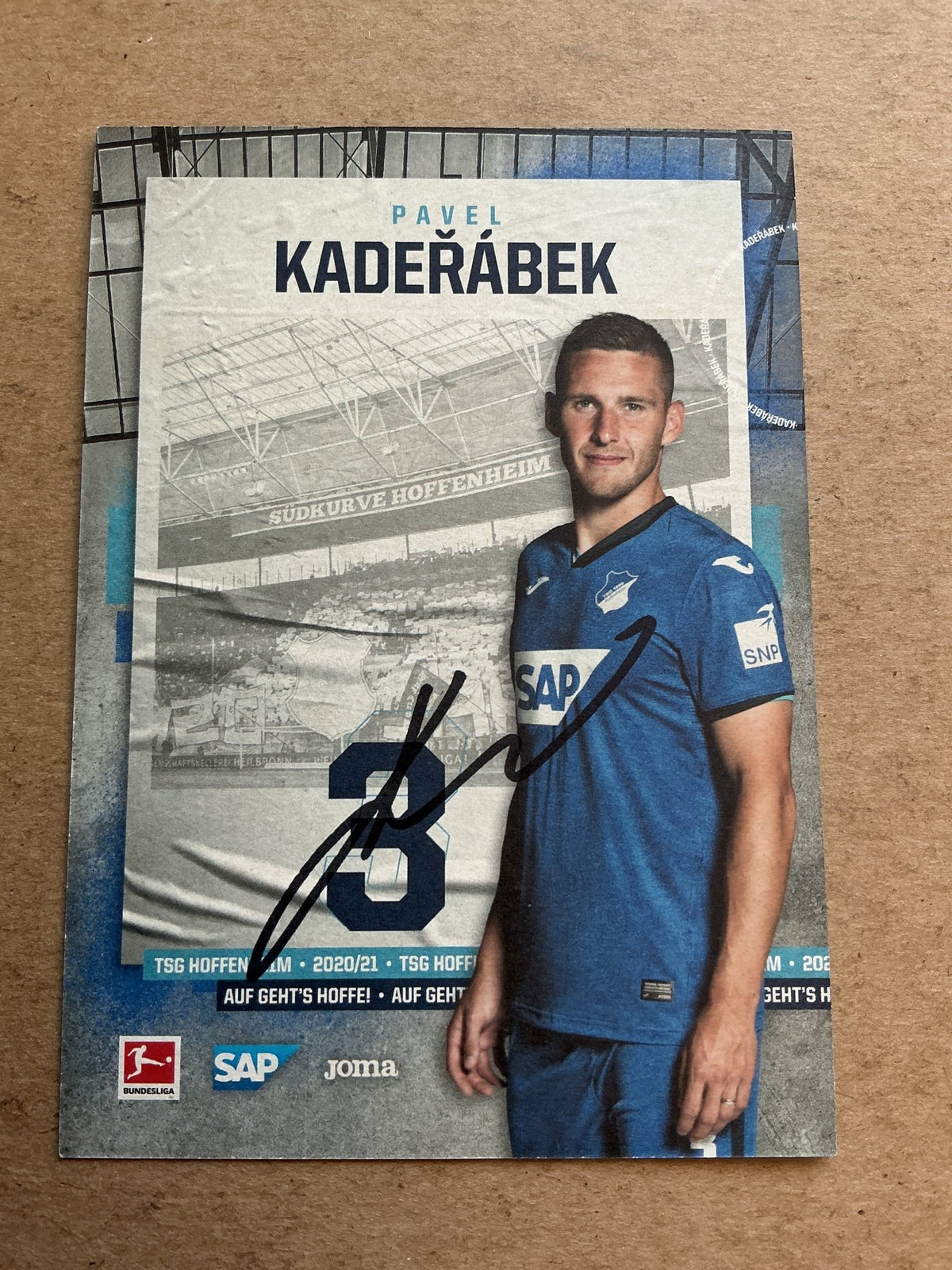 Pavel Kadeřábek, Czech Republic 🇨🇿 TSG 1899 Hoffenheim 2020/21 hand signed - Autographs-World