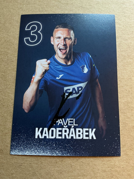 Pavel Kaderabek, Czech Republic 🇨🇿 TSG 1899 Hoffenheim 2024/25 hand signed - Autographs-World