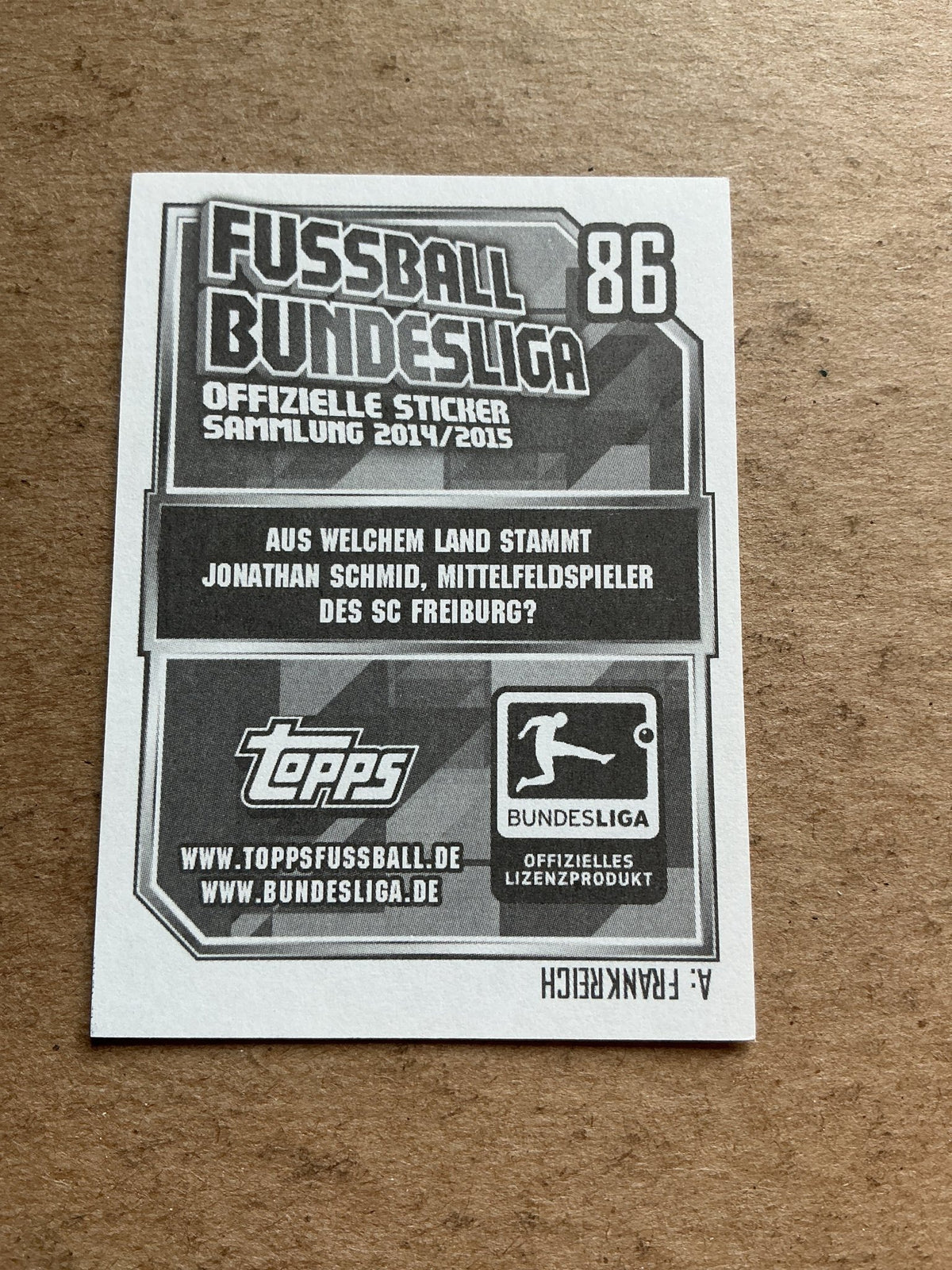 Pavel Krmas, Czech Republic 🇨🇿 SC Freiburg 2014/15 Topps hand signed - Autographs-World