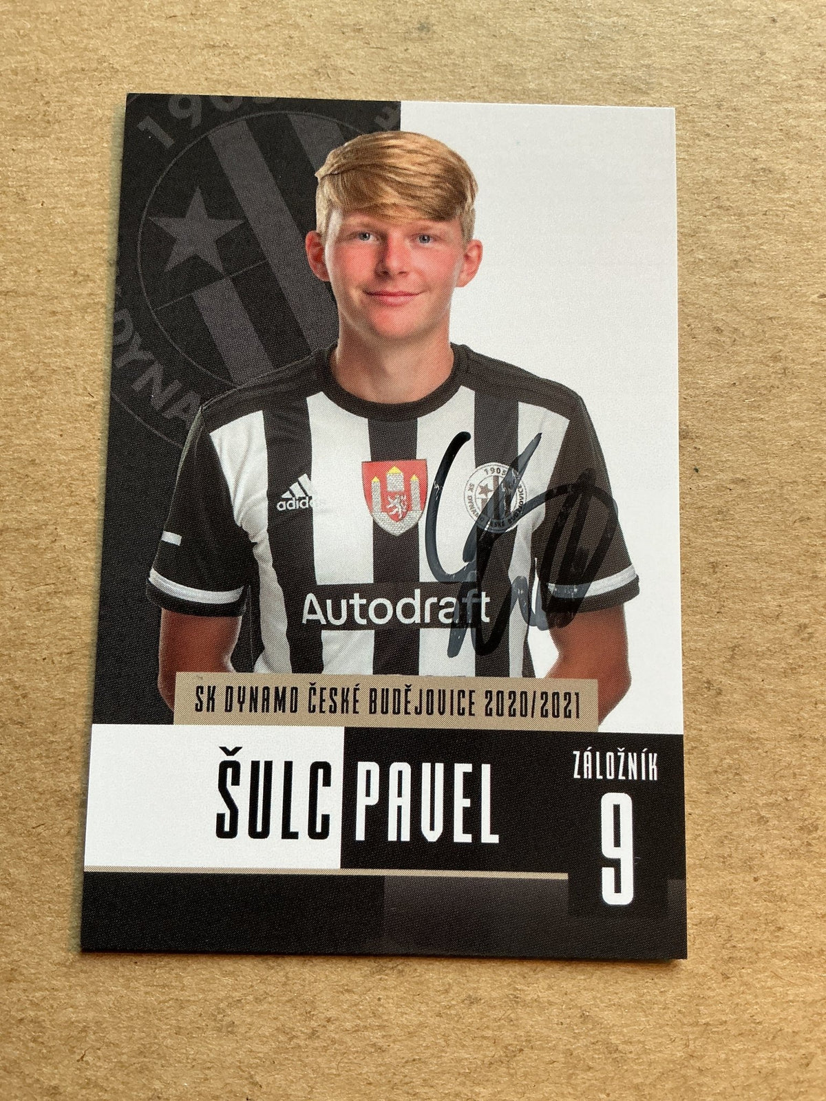 Pavel Šulc, Czech Republic 🇨🇿 SK Dynamo České Budějovice 2020/21 hand signed - Autographs-World
