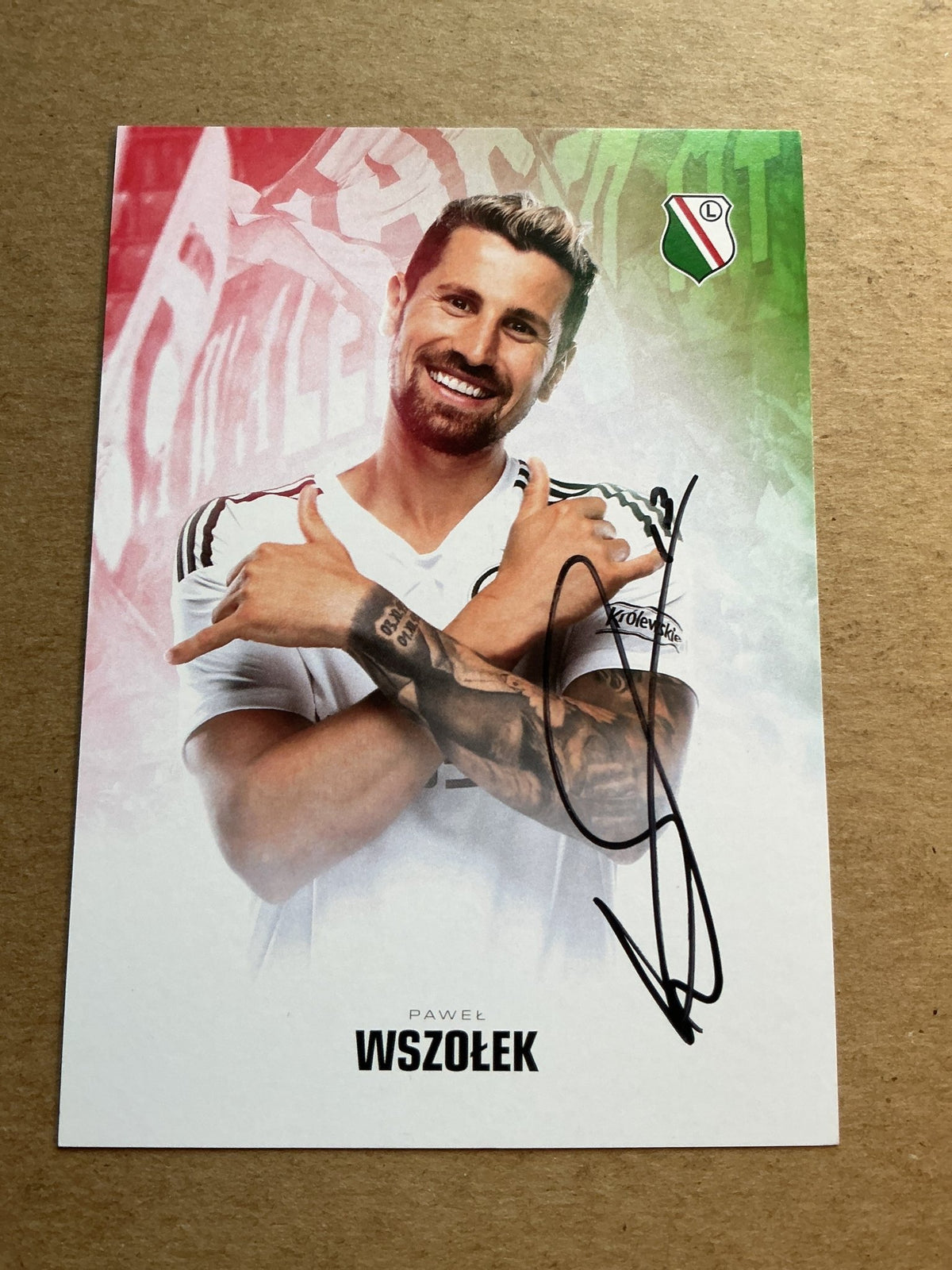 Pawel Wszołek, Poland 🇵🇱 Legia Warszawa 2023/24 hand signed - Autographs-World