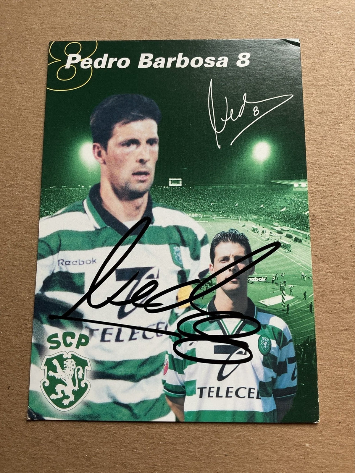 Pedro Barbosa, Portugal 🇵🇹 Sporting CP 1999/00 hand signed - Autographs-World