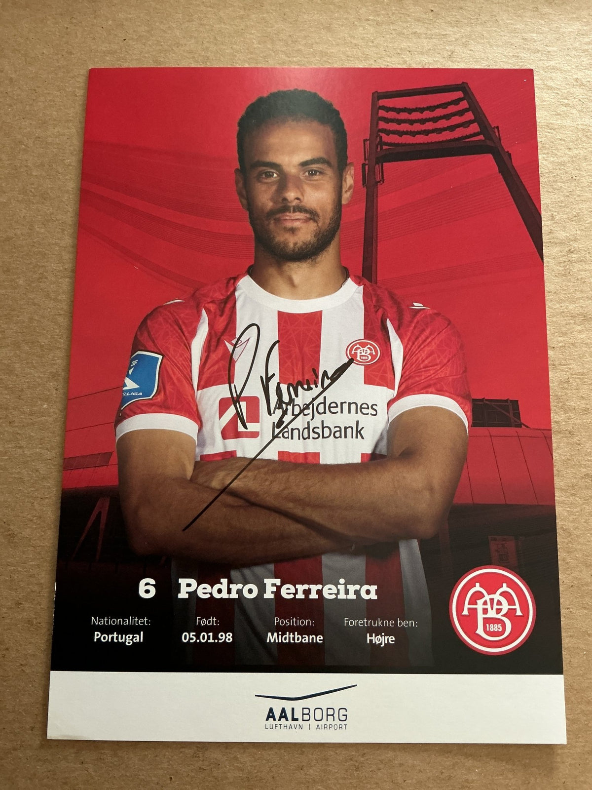 Pedro Ferreira, Portugal 🇵🇹 Aalborg BK 2022/23 hand signed - Autographs-World