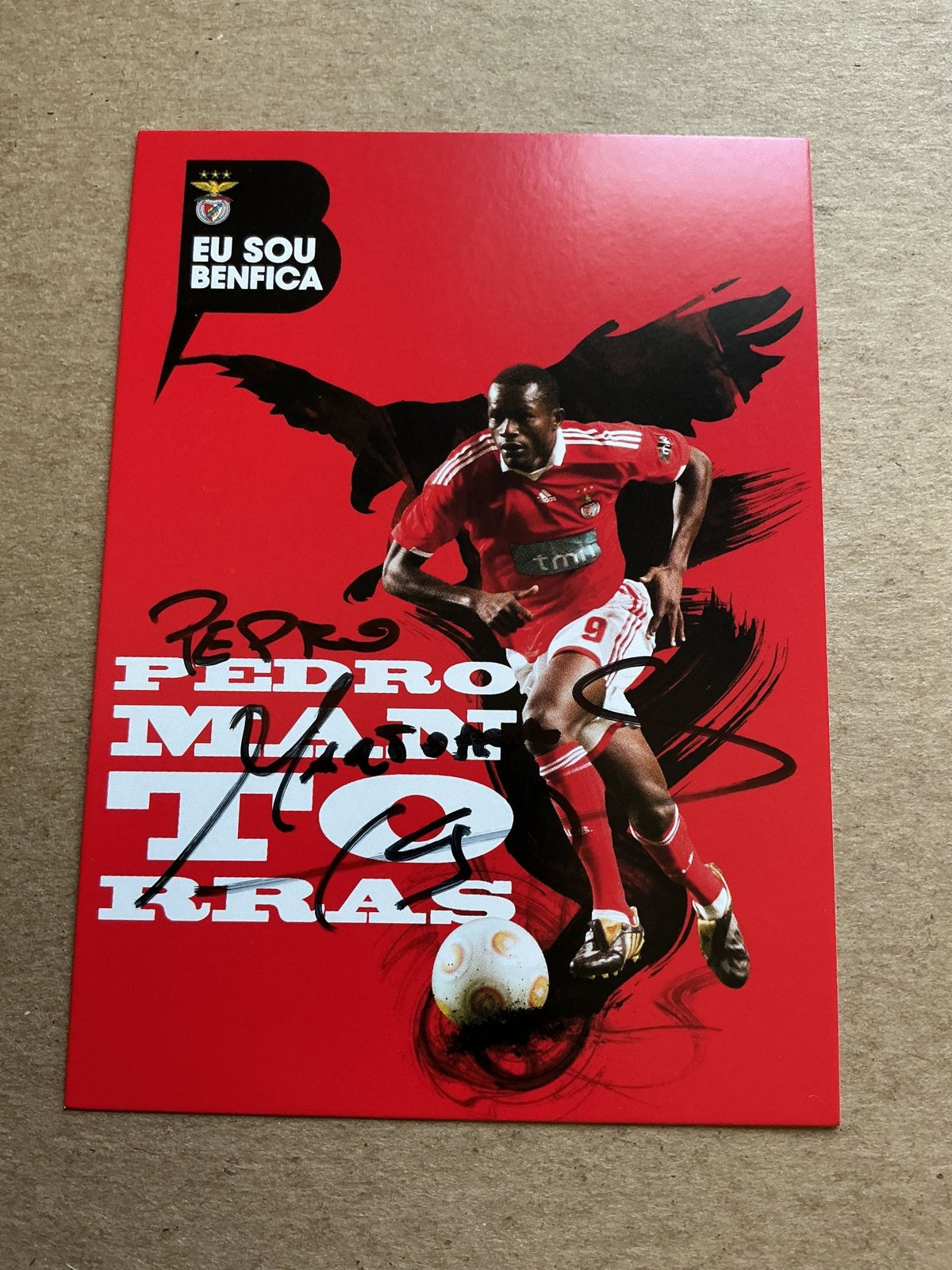 Pedro Manuel Torres, Angola 🇦🇴 SL Benfica 2009/10 hand signed - Autographs-World