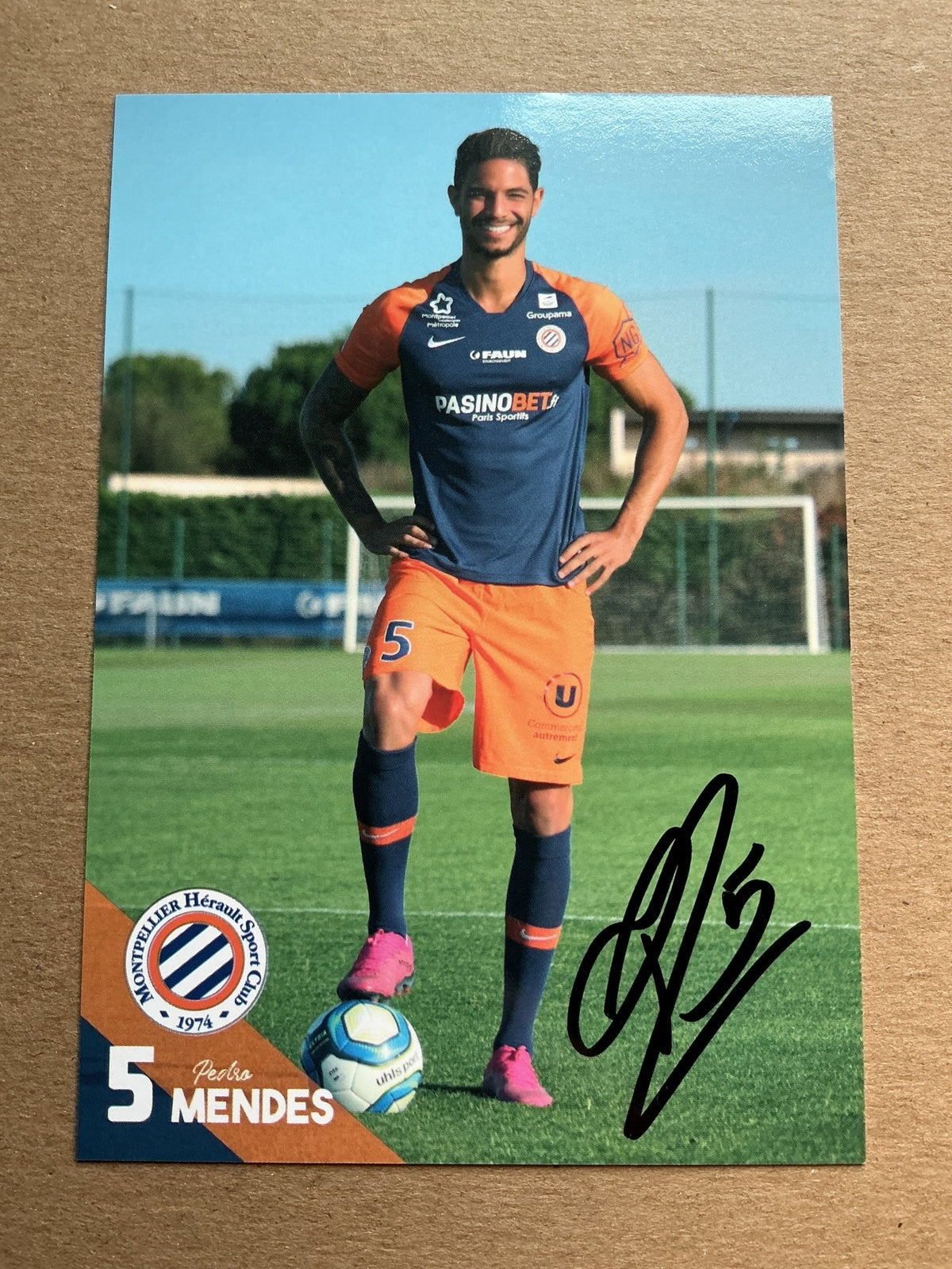 Pedro Mendes, Portugal 🇵🇹 Montpellier HSC 2019/20 hand signed - Autographs-World