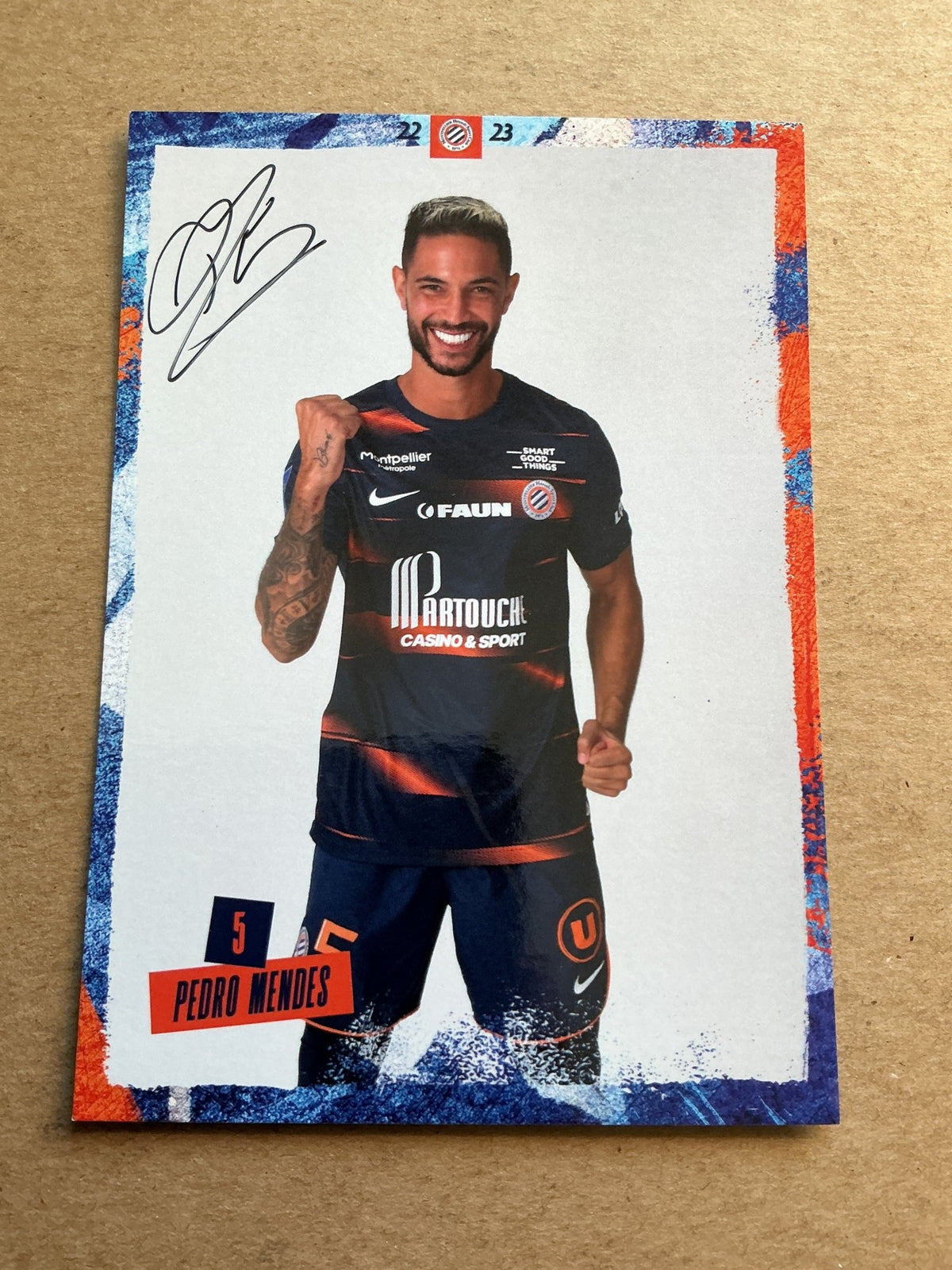 Pedro Mendes, Portugal 🇵🇹 Montpellier HSC 2022/23 hand signed - Autographs-World