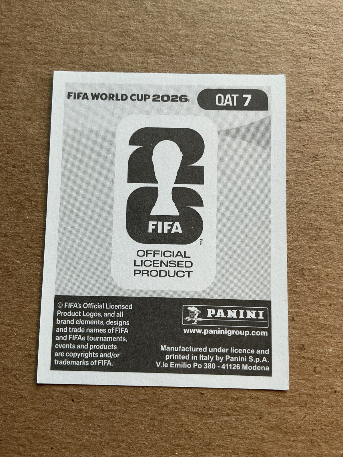 Pedro Miguel, Qatar 🇶🇦 FIFA World Cup 2026 Panini hand signed - Autographs-World