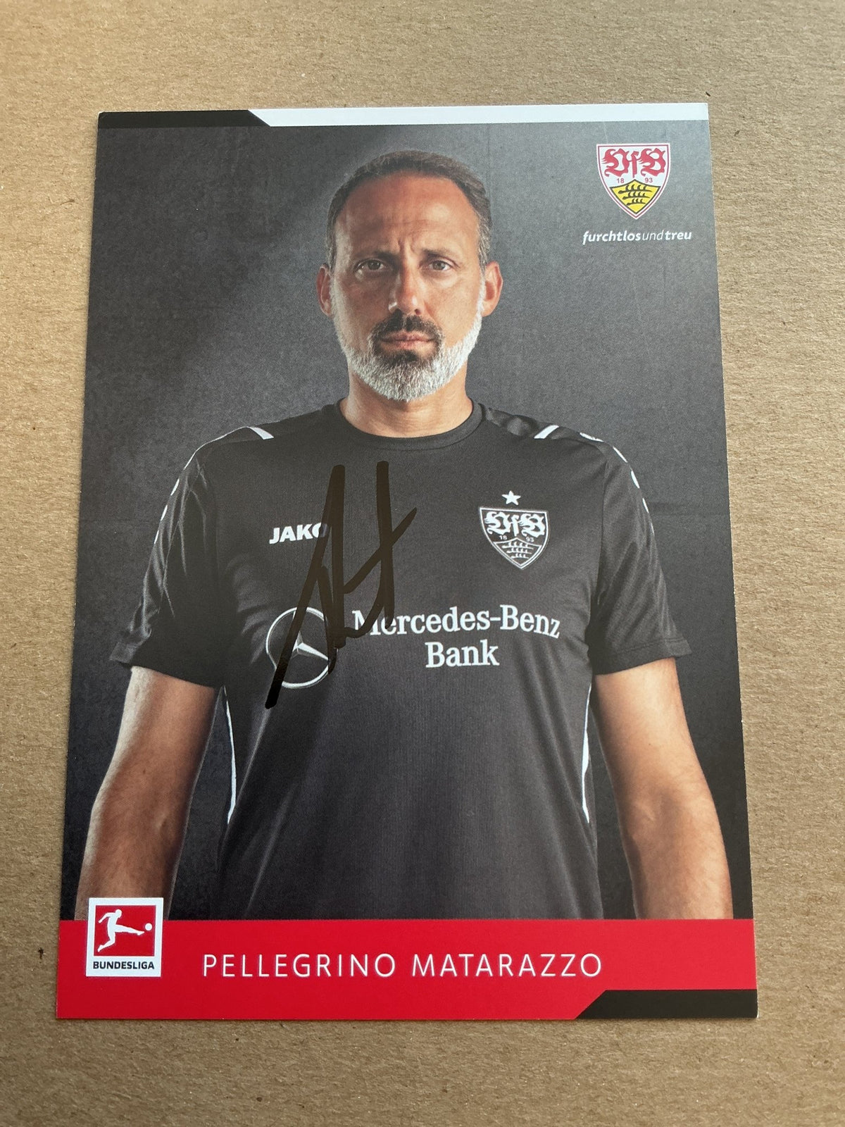Pellegrino Matarazzo, USA 🇺🇸 VfB Stuttgart 2021/22 hand signed - Autographs-World