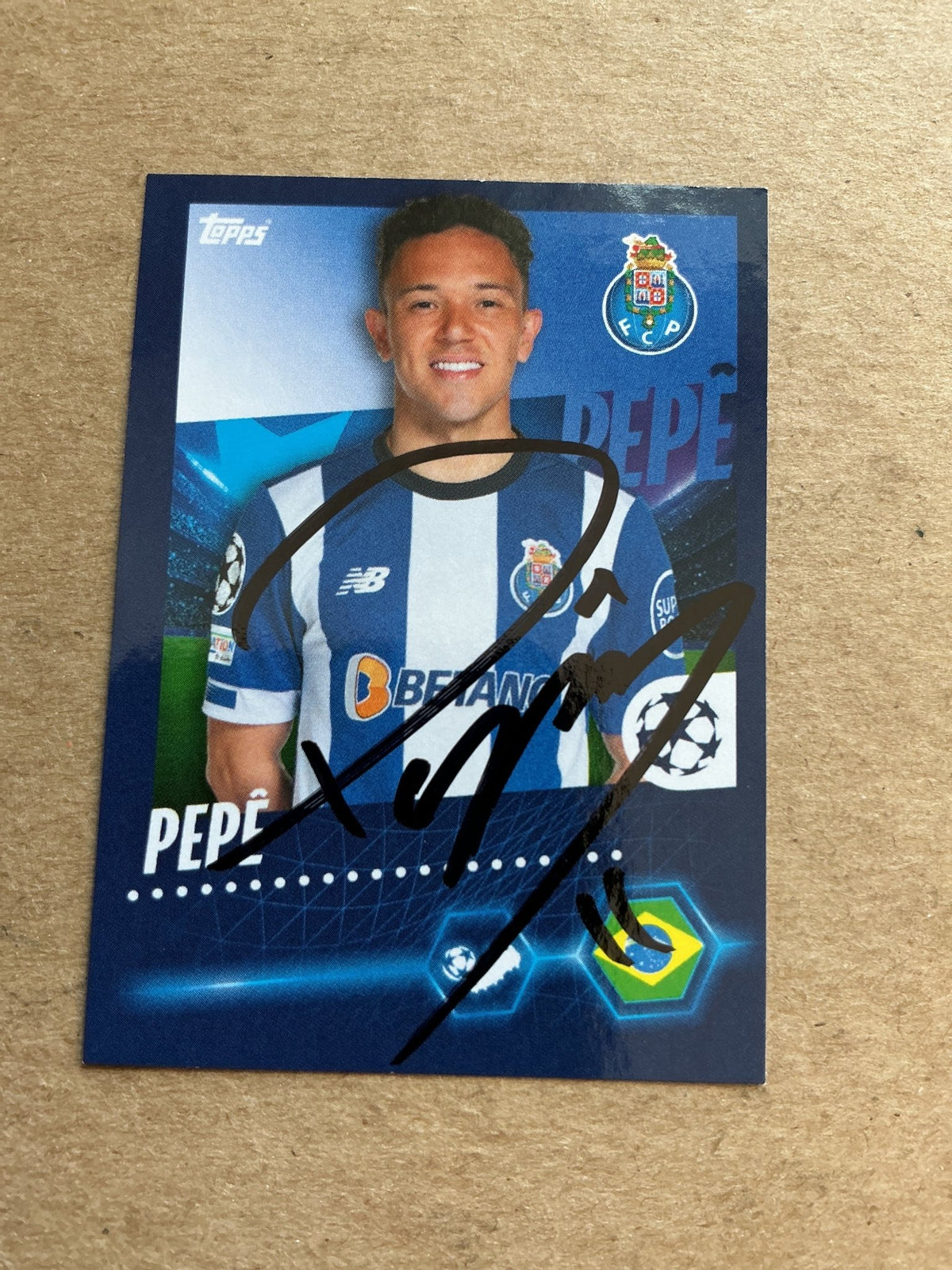 Pepe, Brazil 🇧🇷 FC Porto 2023/24 Topps hand signed - Autographs-World