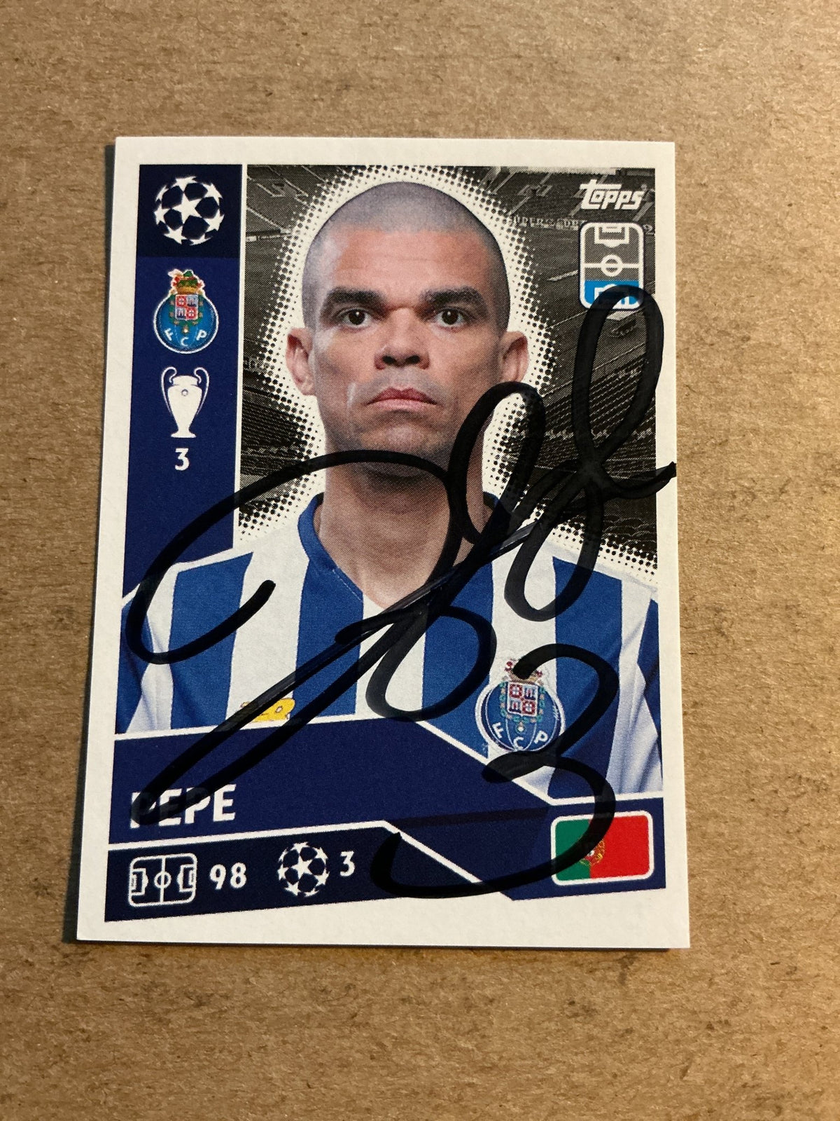 Pepe, Portugal 🇵🇹 FC Porto 2020/21 Topps hand signed - Autographs-World