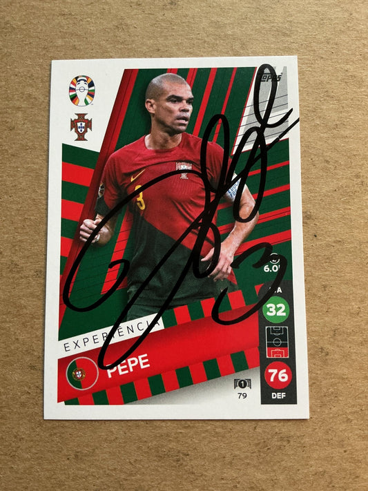 Pepe, Portugal 🇵🇹 UEFA Euro 2024 hand signed - Autographs-World