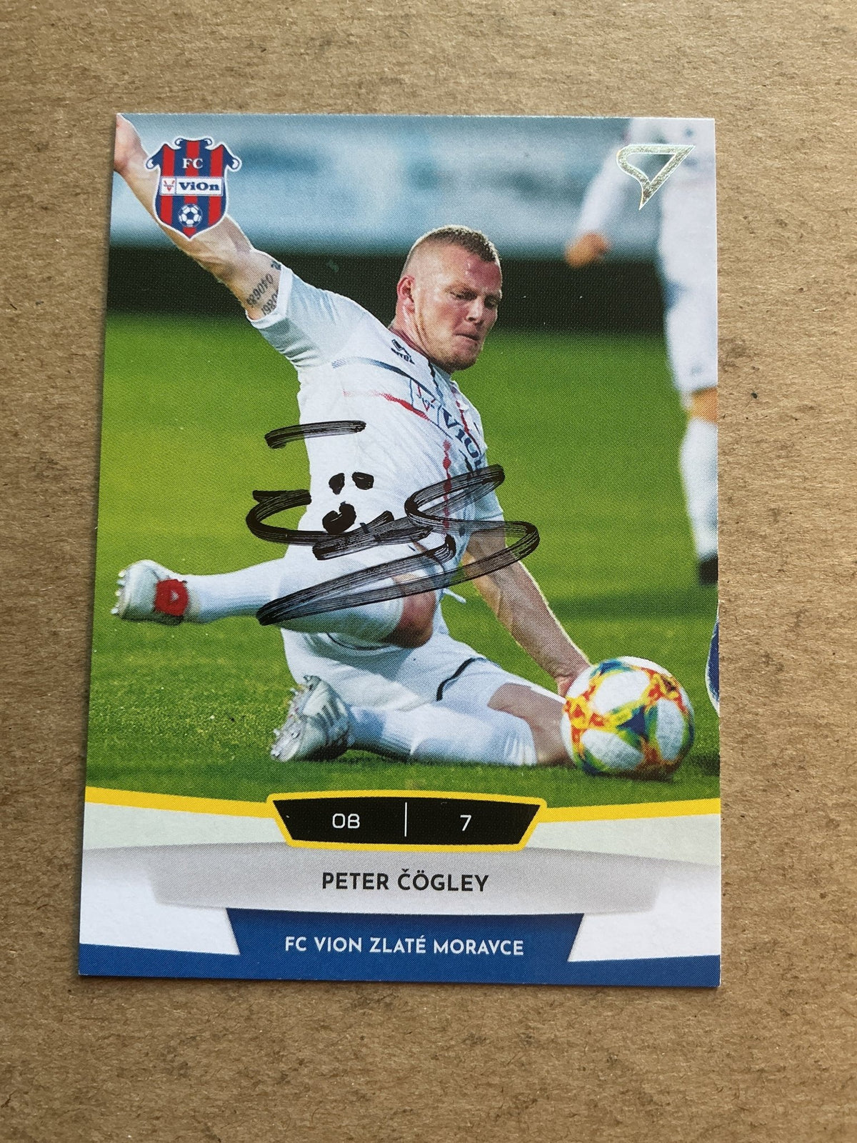 Peter Čögley, Slovakia 🇸🇰 FC ViOn Zlaté Moravce 2020/21 hand signed - Autographs-World