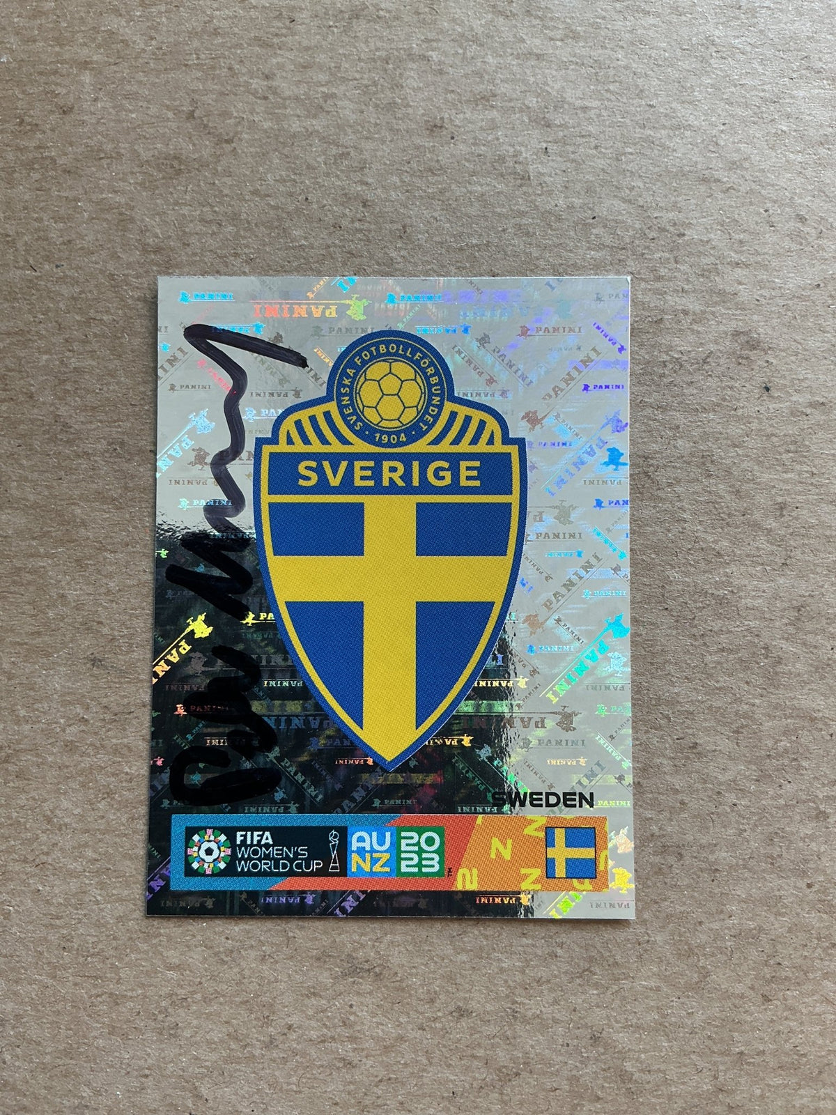 Peter Gerhardsson, Sweden 🇸🇪 FIFA Women’s World Cup 2023 Panini hand signed - Autographs-World
