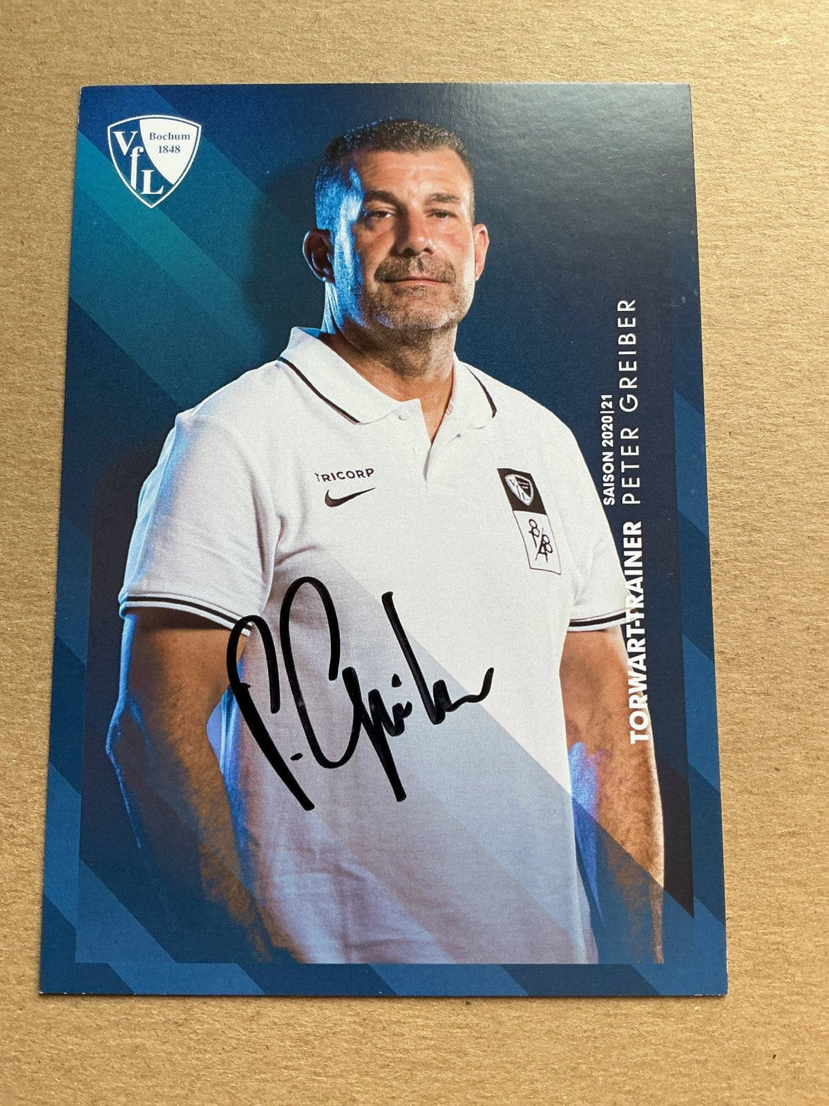 Peter Greiber, Germany 🇩🇪 VfL Bochum 2020/21 hand signed - Autographs-World