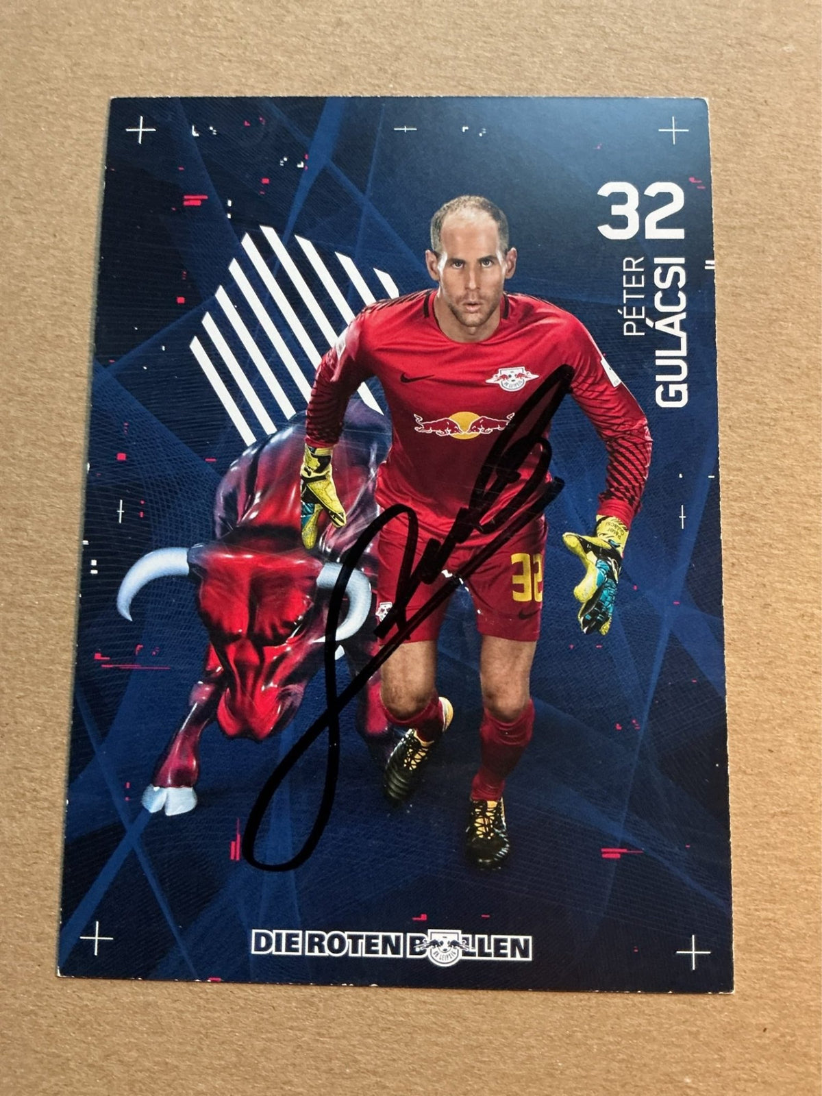 Péter Gulácsi, Hungary 🇭🇺 RB Leipzig 2017/18 hand signed - Autographs-World