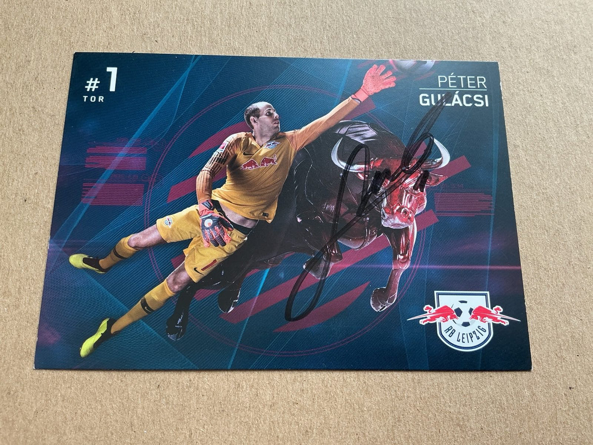 Péter Gulácsi, Hungary 🇭🇺 RB Leipzig 2018/19 hand signed - Autographs-World