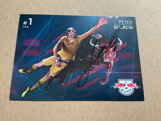 Péter Gulácsi, Hungary 🇭🇺 RB Leipzig 2018/19 hand signed - Autographs-World