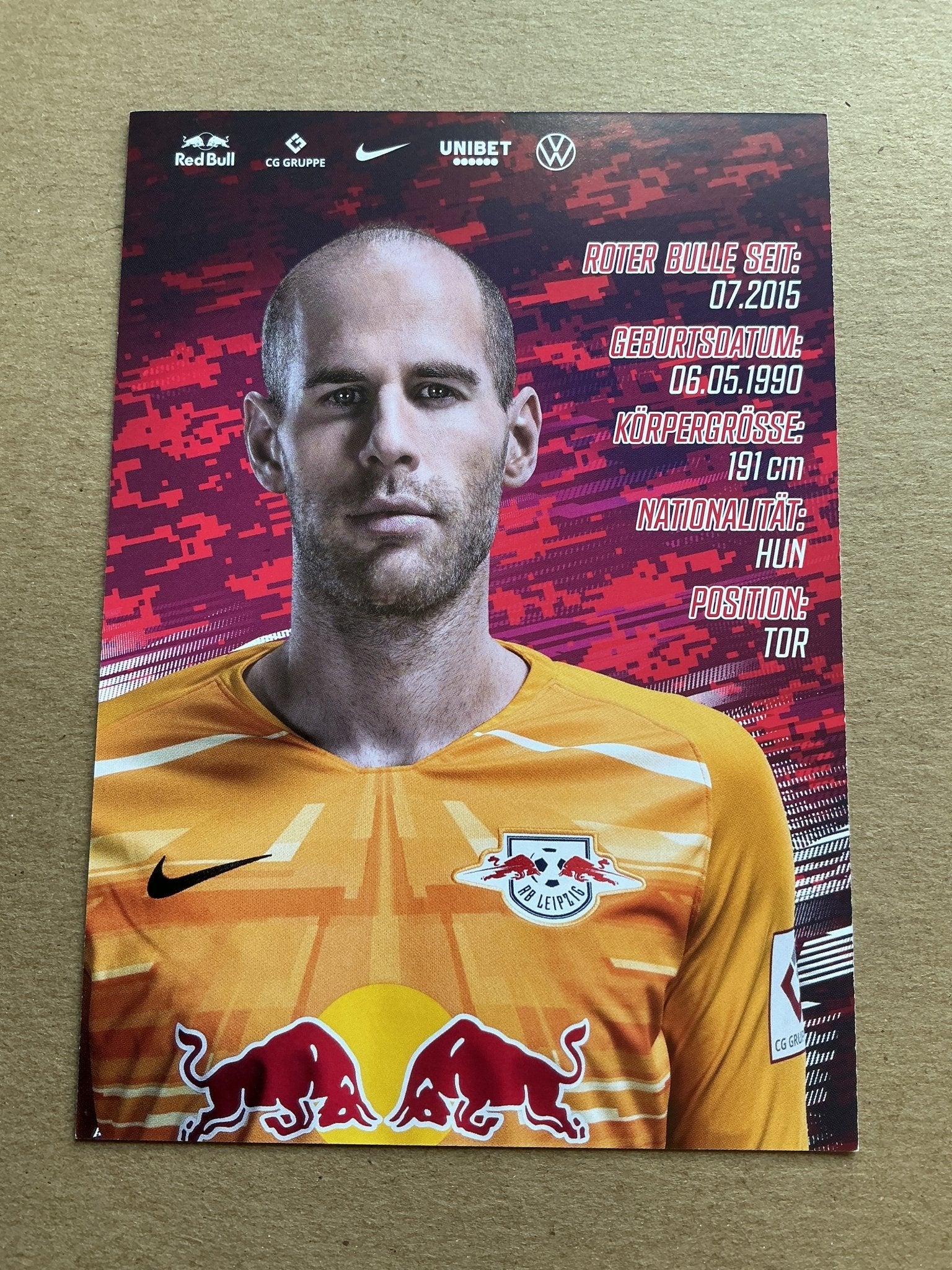 Péter Gulácsi, Hungary 🇭🇺 RB Leipzig 2019/20 hand signed - Autographs-World