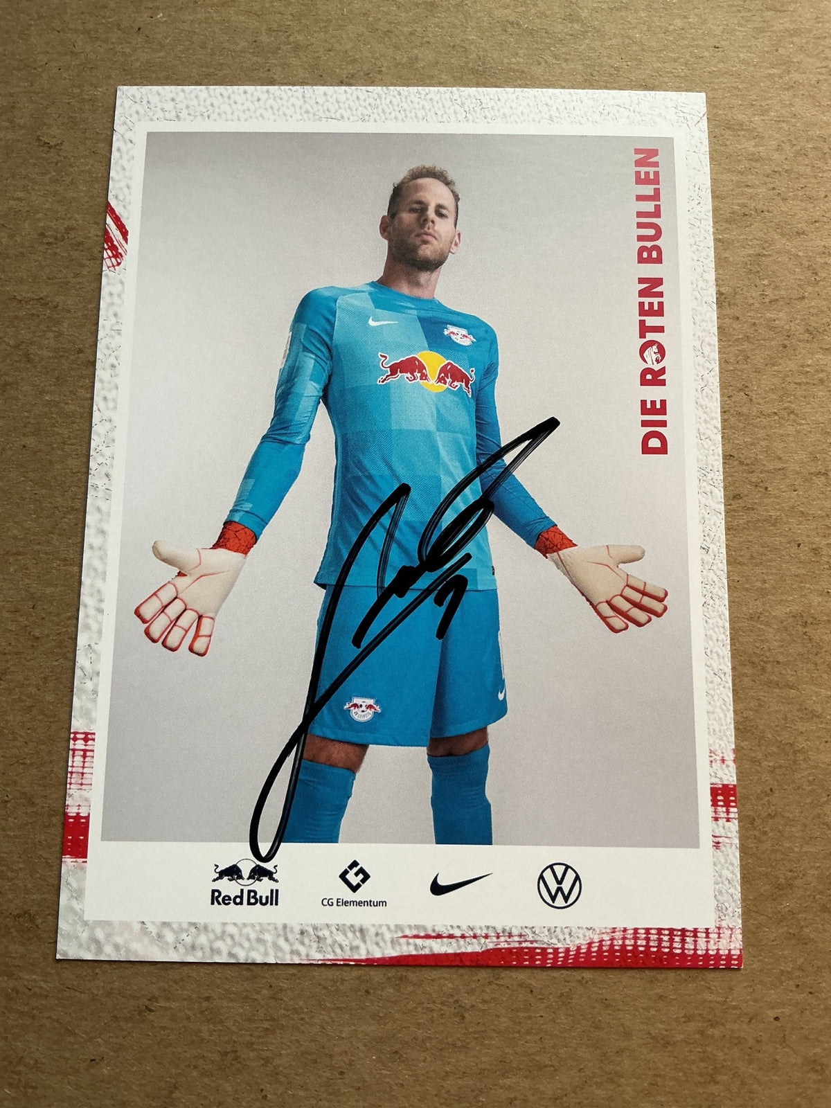 Péter Gulácsi, Hungary 🇭🇺 RB Leipzig 2021/22 hand signed - Autographs-World