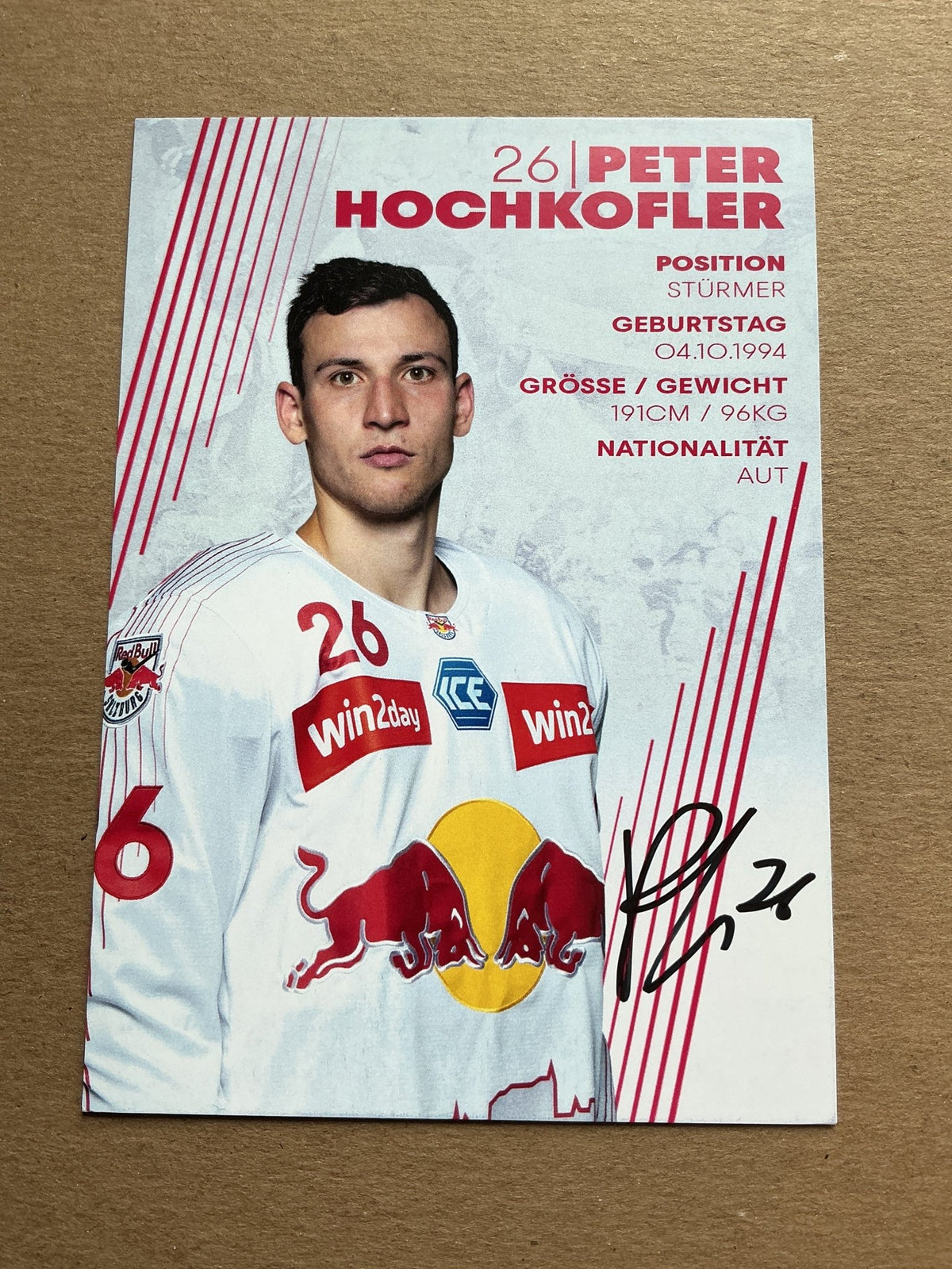 Peter Hochkofler, Austria 🇦🇹 EC Red Bull Salzburg 2023/24 hand signed - Autographs-World