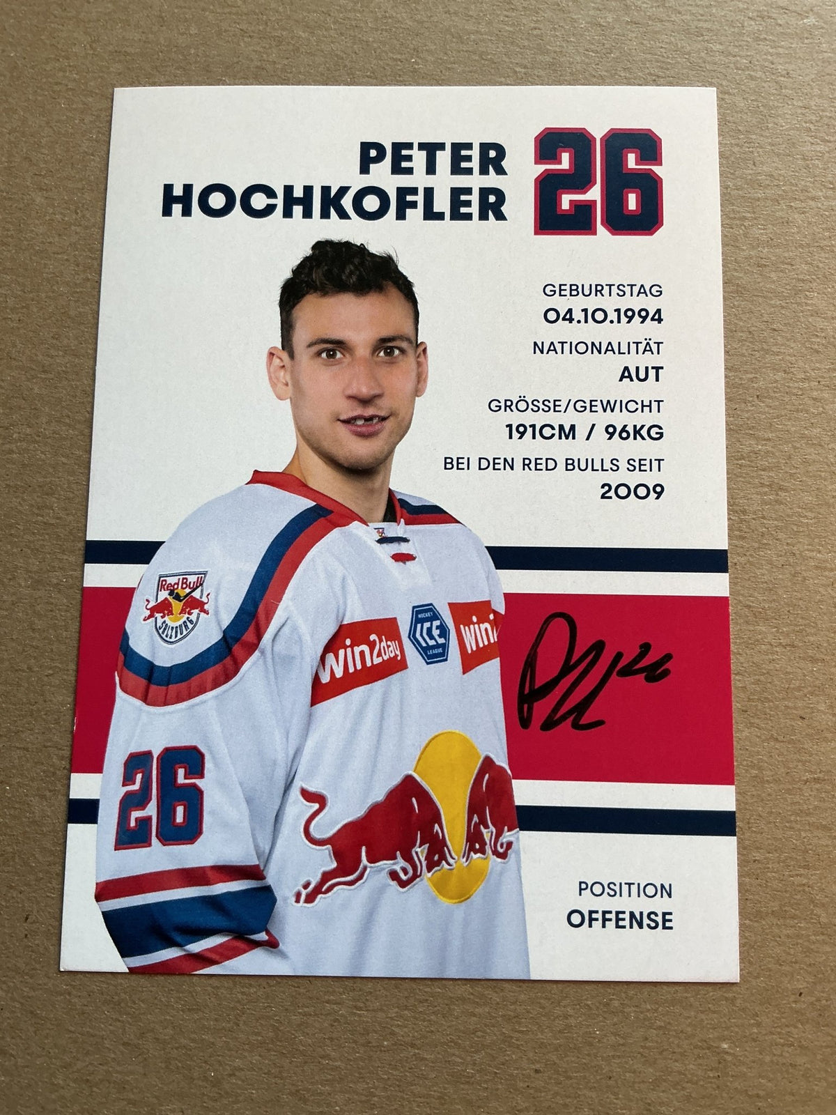 Peter Hochkofler, Austria 🇦🇹 EC Red Bull Salzburg 2024/25 hand signed - Autographs-World