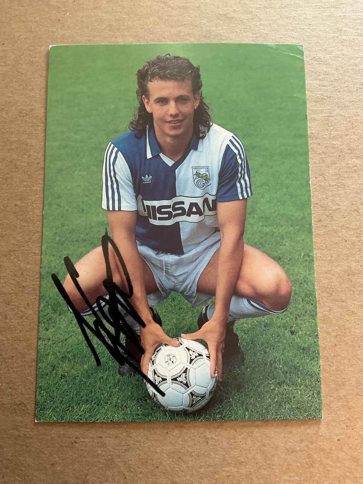 Peter Közle, Switzerland 🇨🇭 Grasshoppers Zürich 1992/93 hand signed - Autographs-World