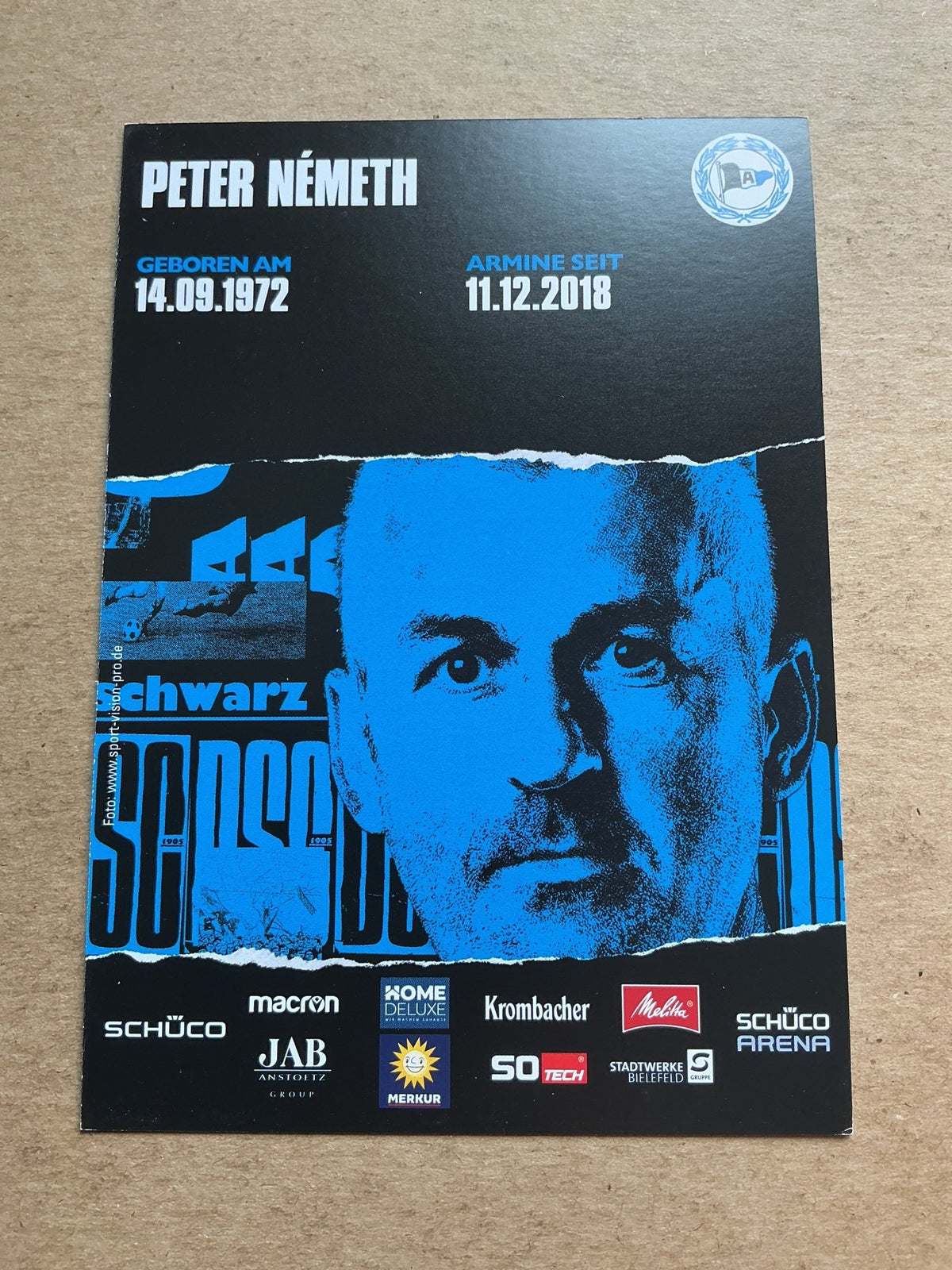 Peter Németh, Germany 🇩🇪 Arminia Bielefeld 2020/21 hand signed - Autographs-World